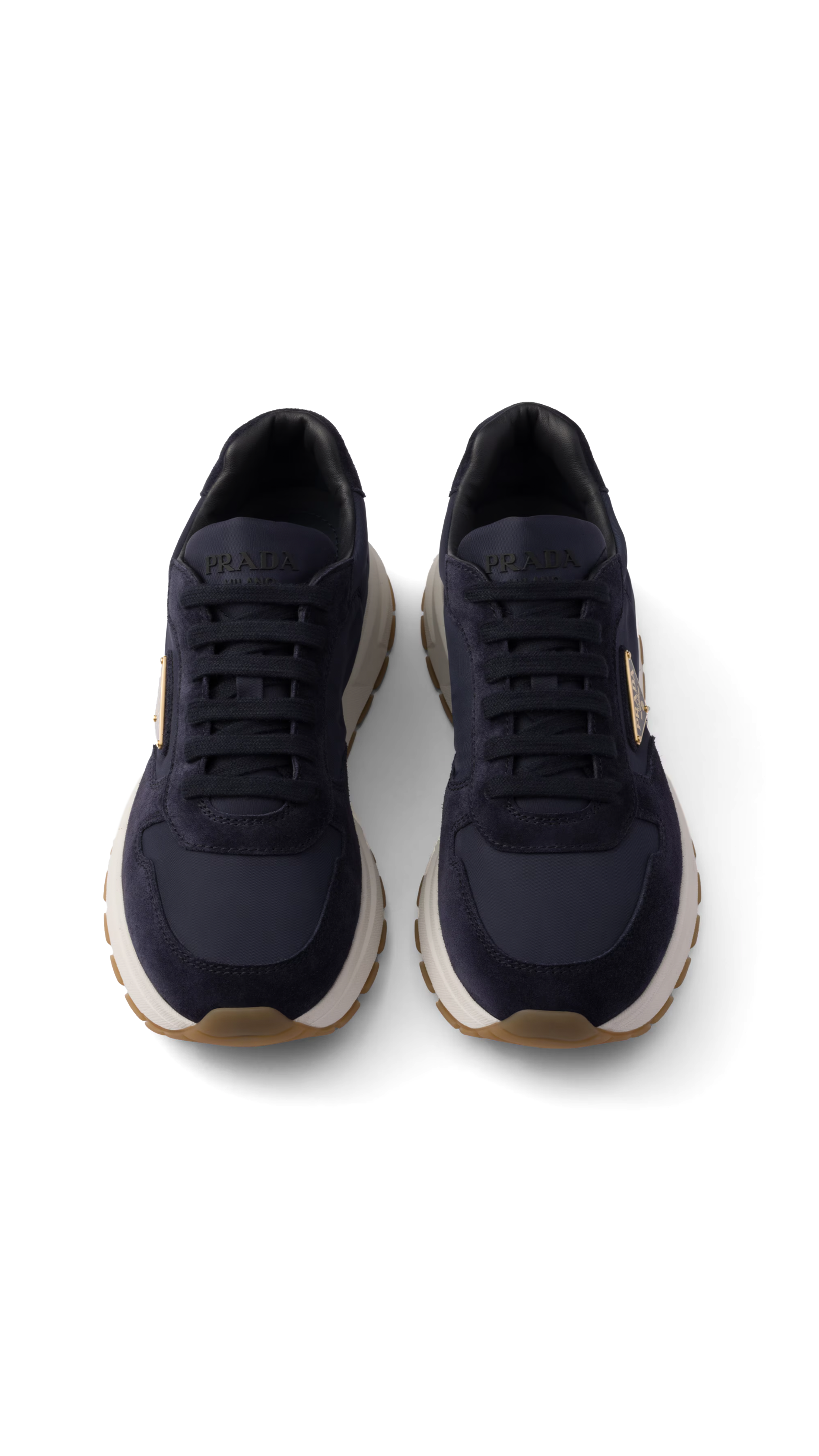 Prax 01 Re-Nylon and Suede Sneakers - Navy