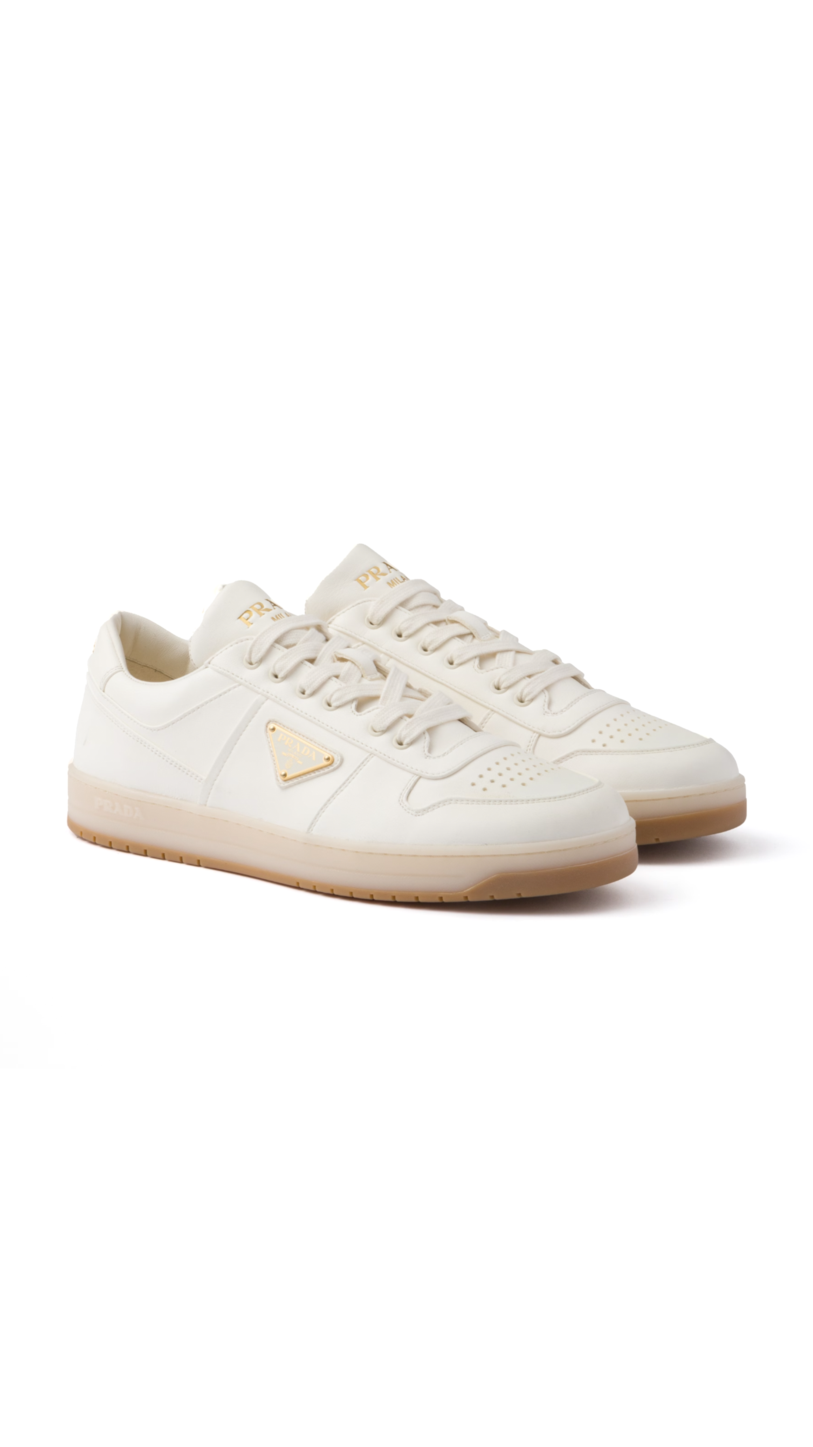 Downtown Nappa Leather Sneakers - Ivory