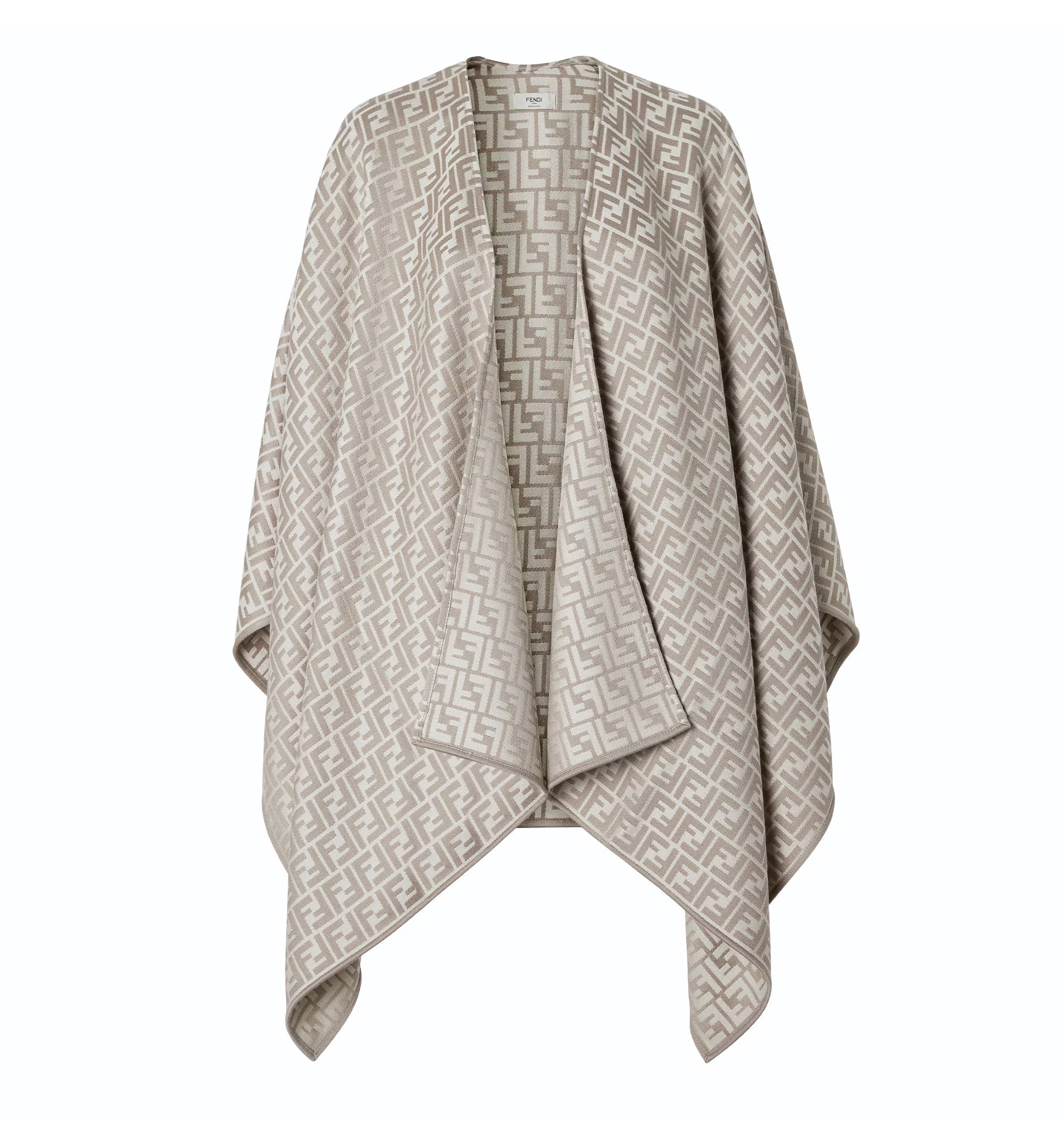 Wool And Silk Blend Poncho