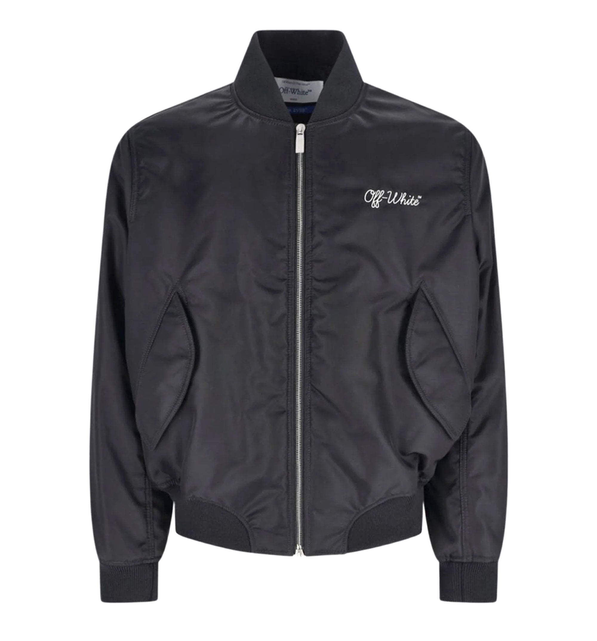 Off-White logo-embroidered Bomber Jacket