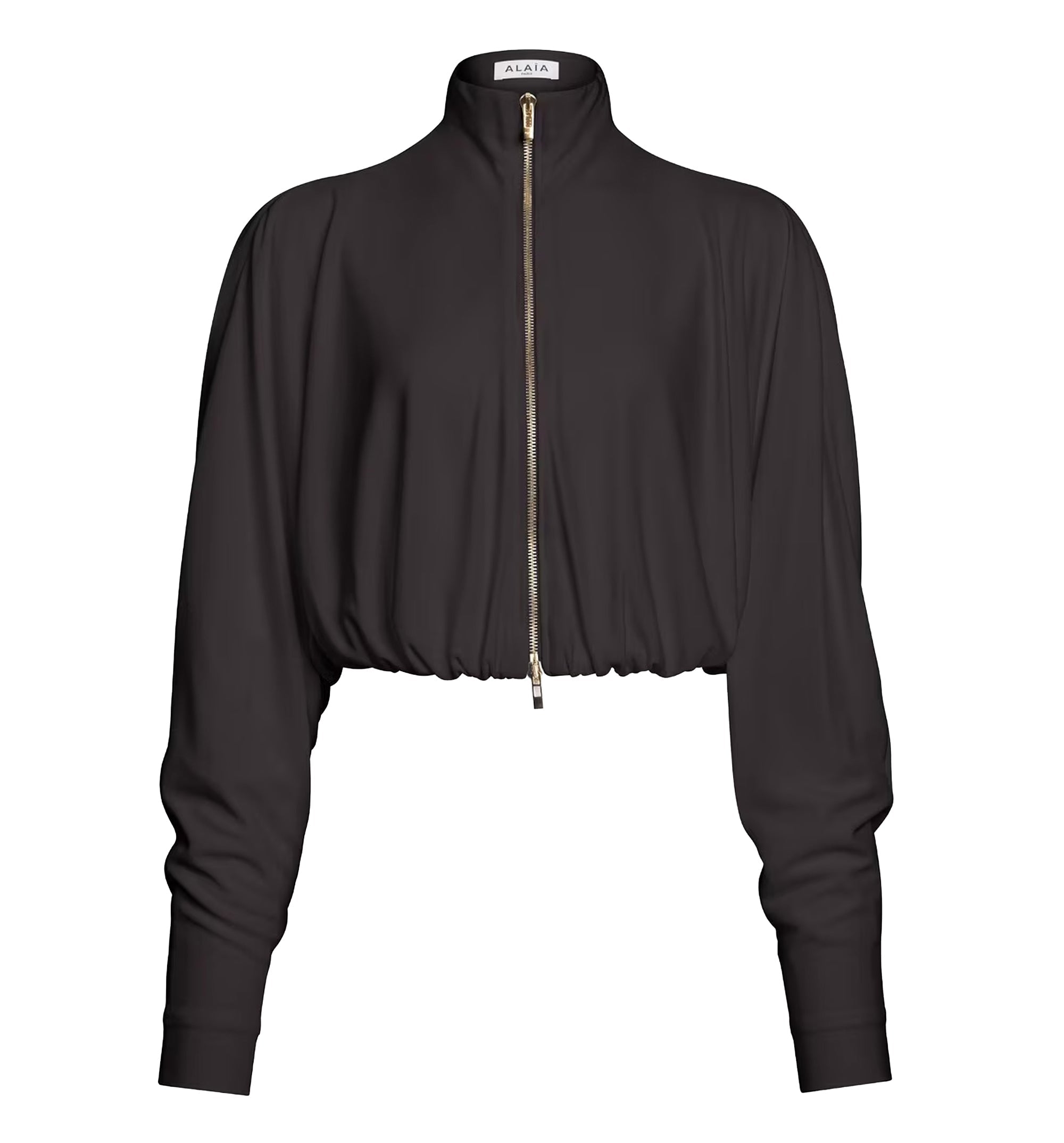 Draped Matte Jersey Jacket