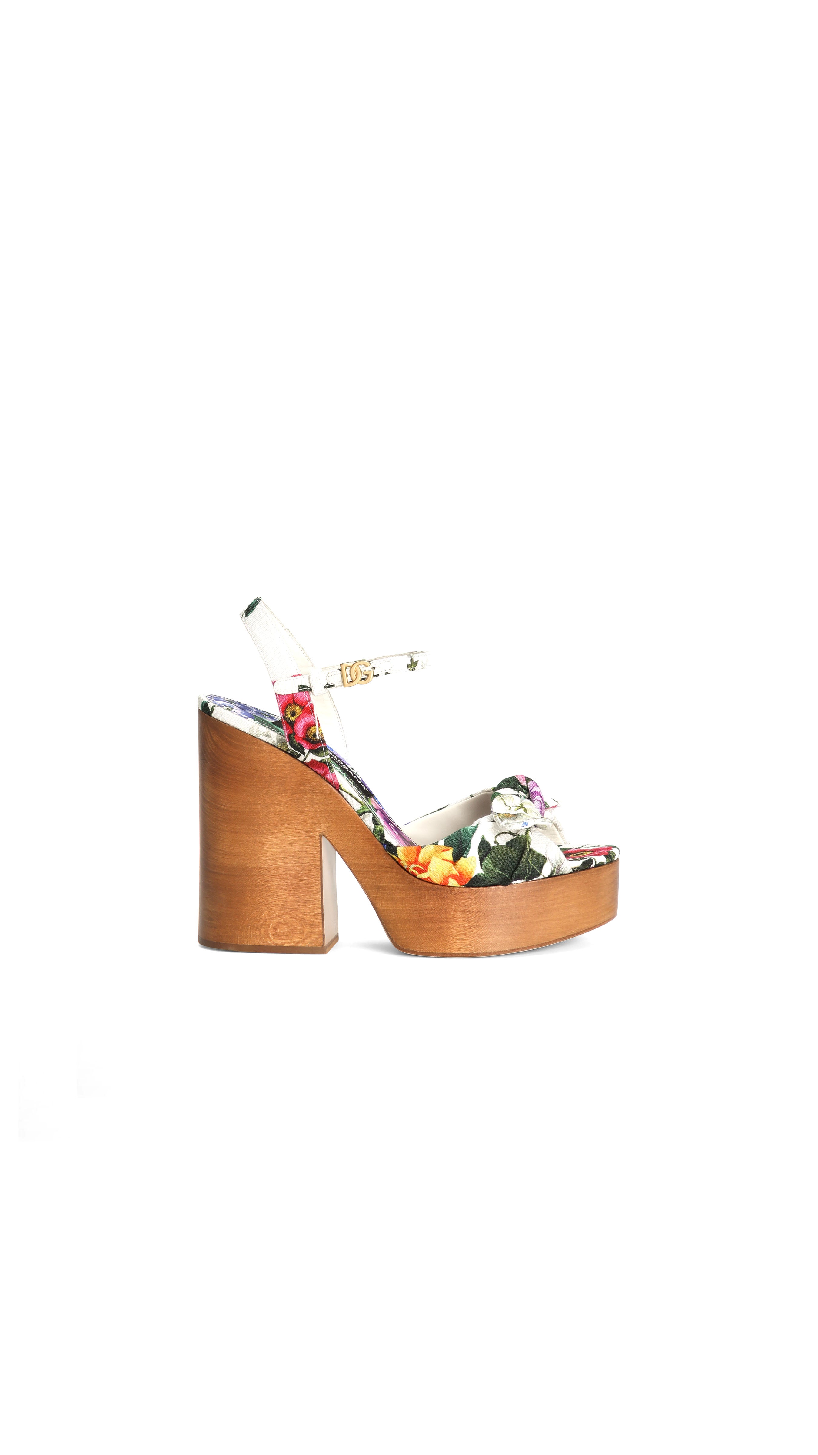 Jacquard Platform Sandals - Multicolor