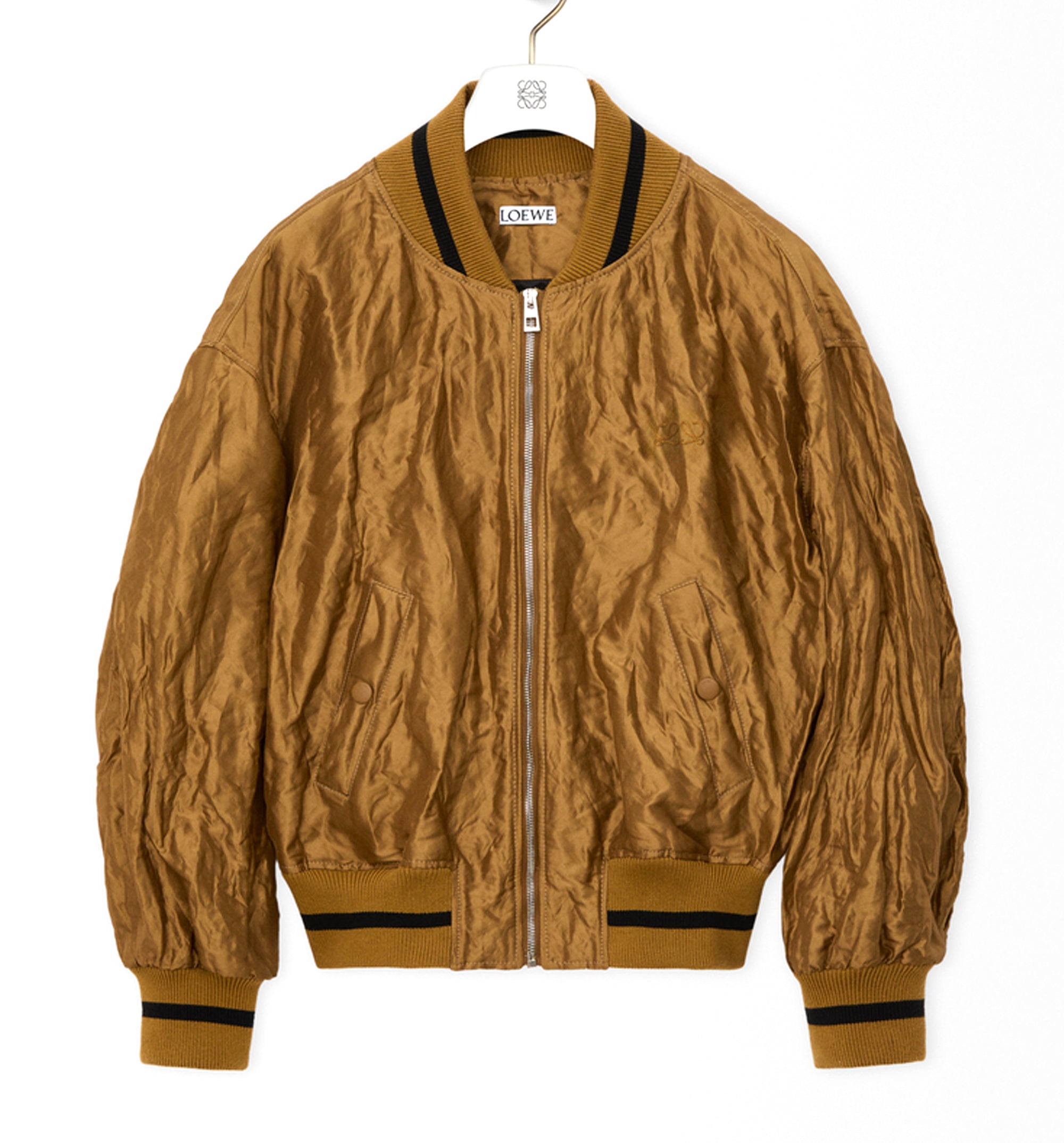 Bomber Jacket In Technical Fabric