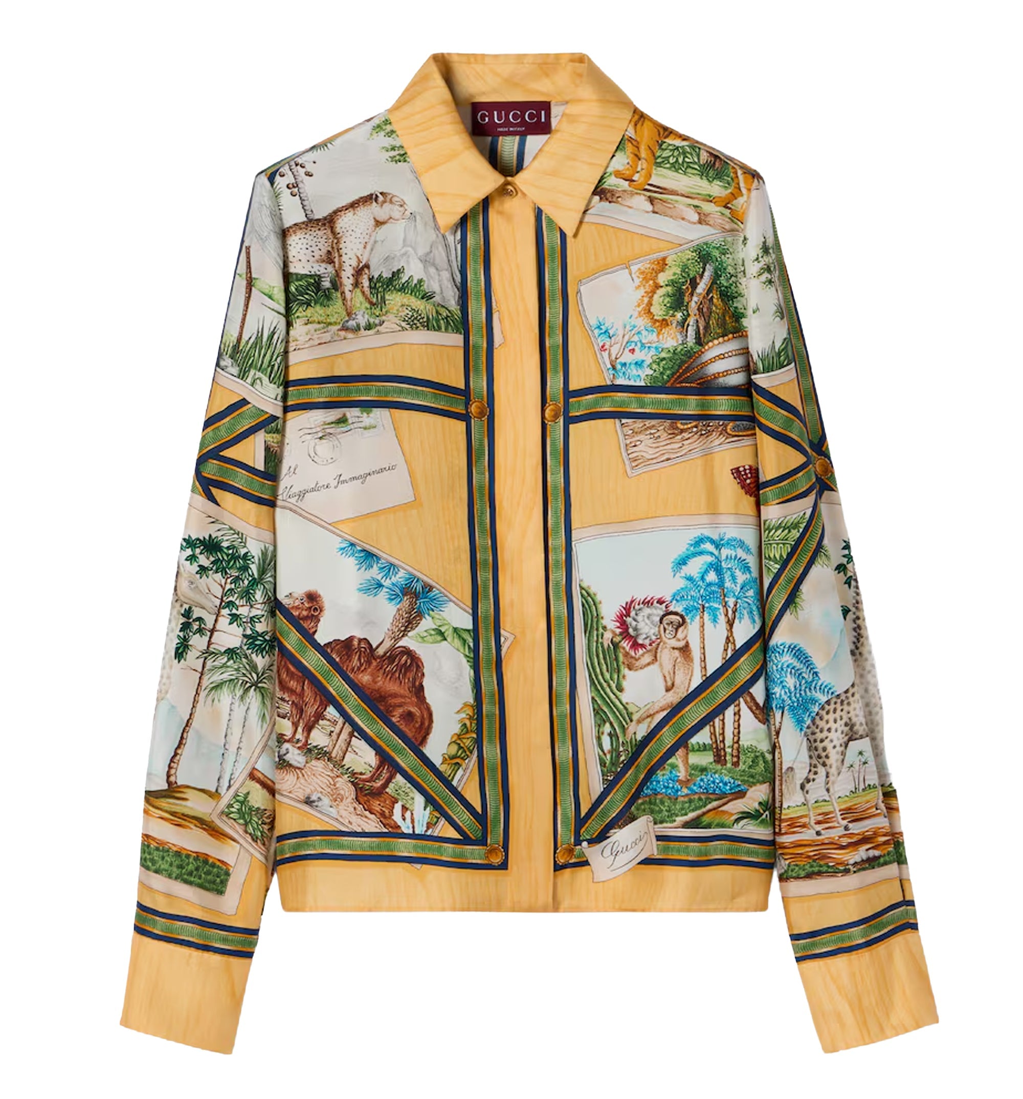 Printed Silk Twill Shirt
