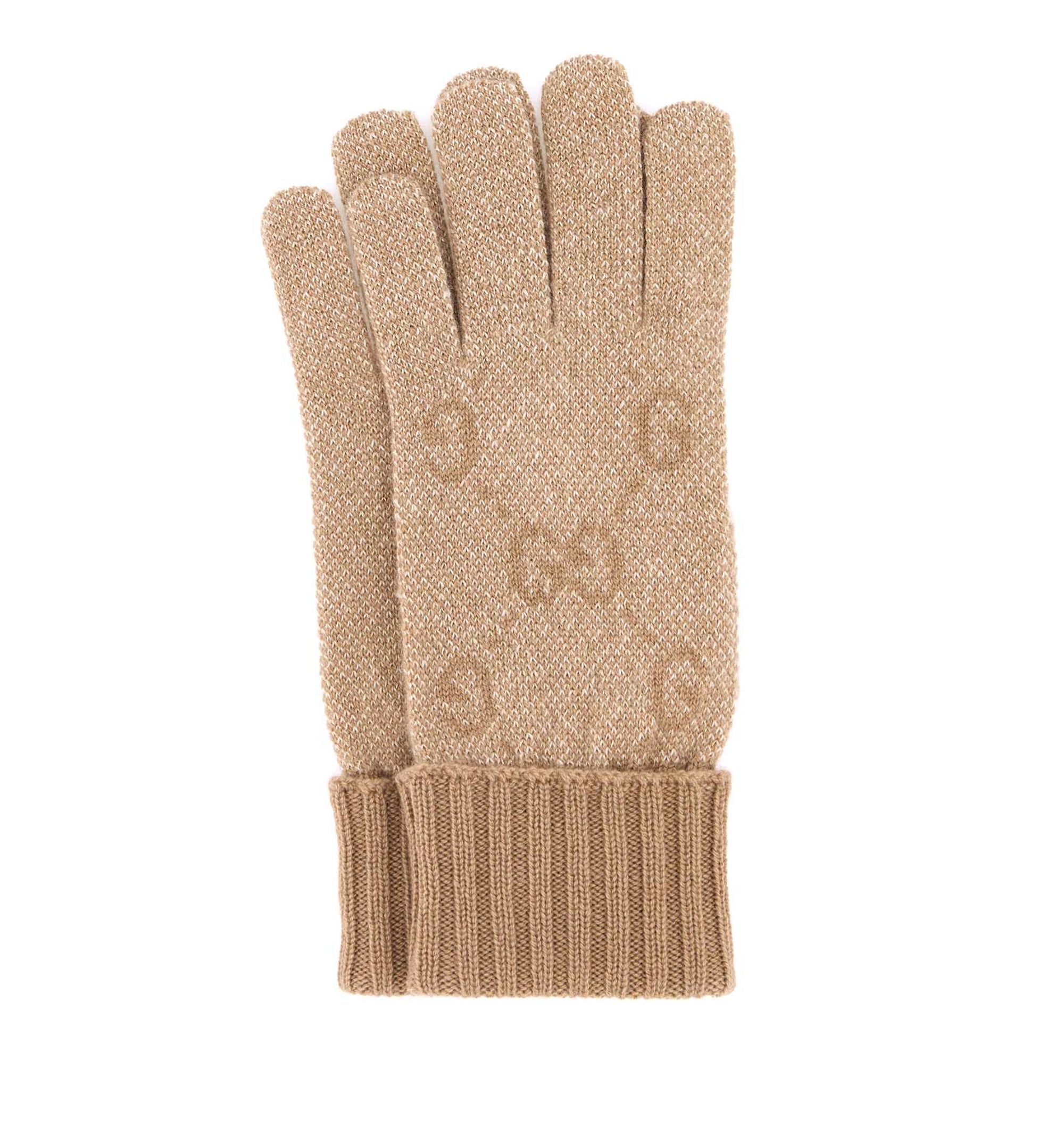 GG Cashmere Lamé Gloves