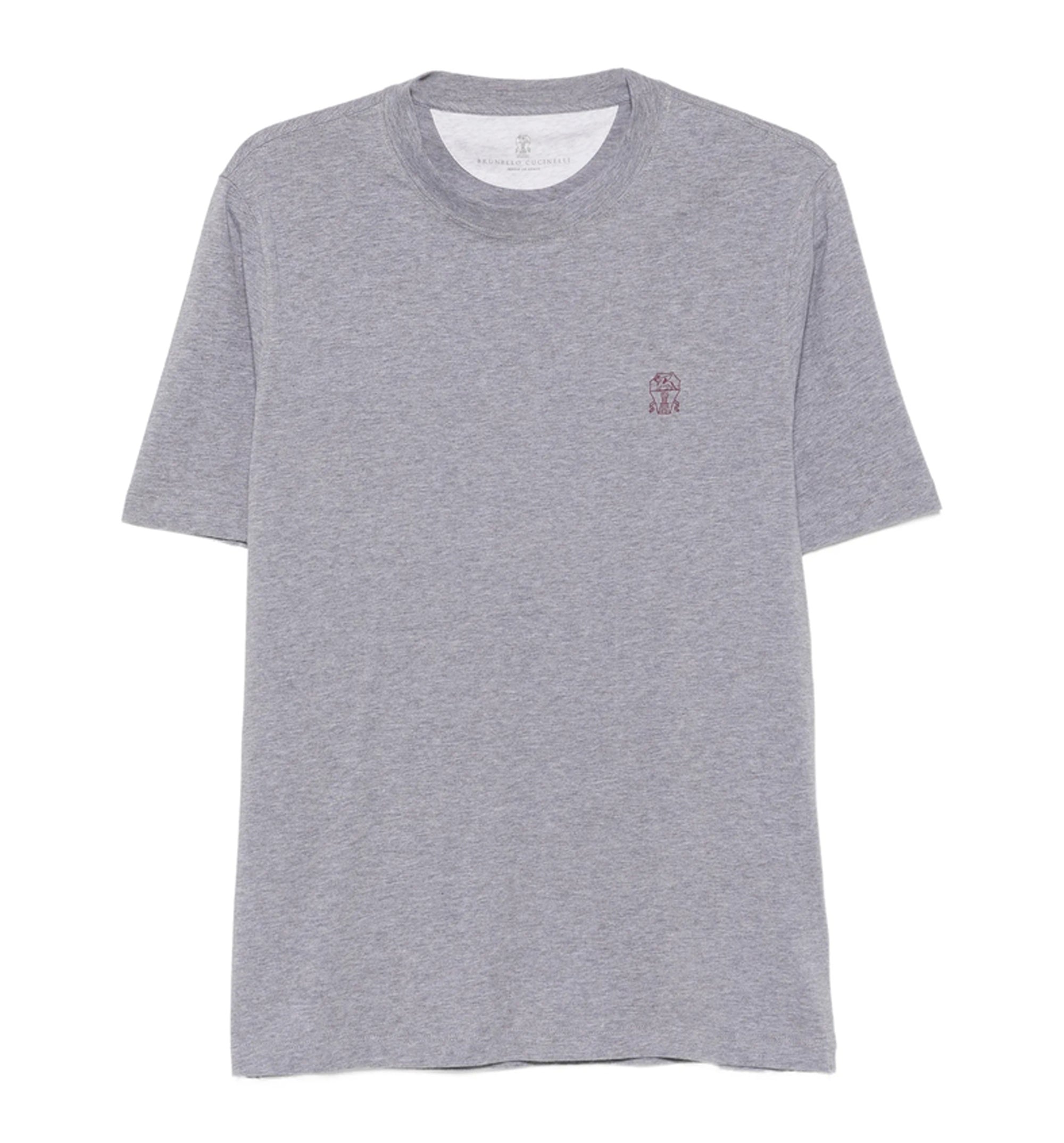 Cotton jersey crew neck T-shirt with logo