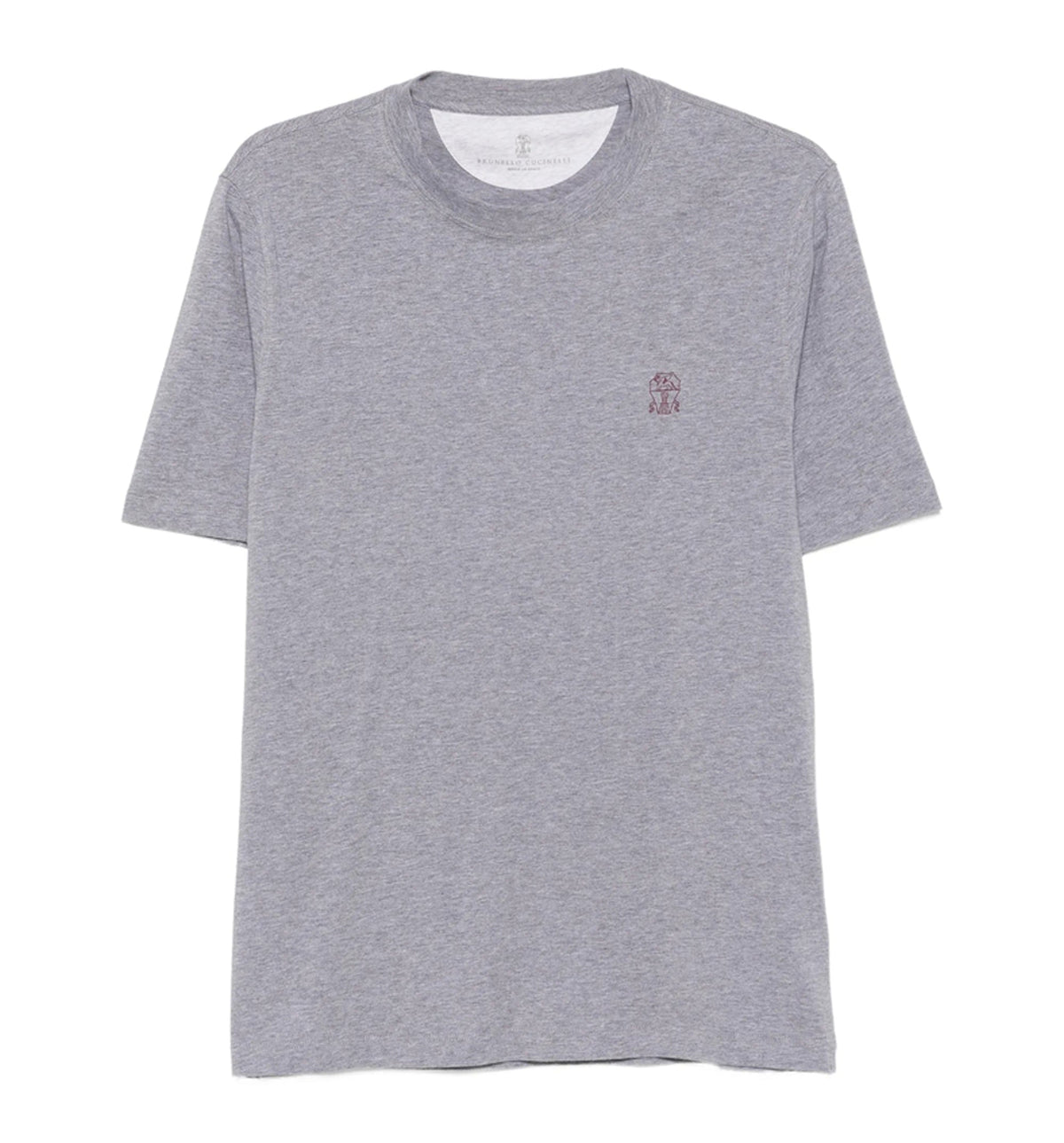 Cotton jersey crew neck T-shirt with logo