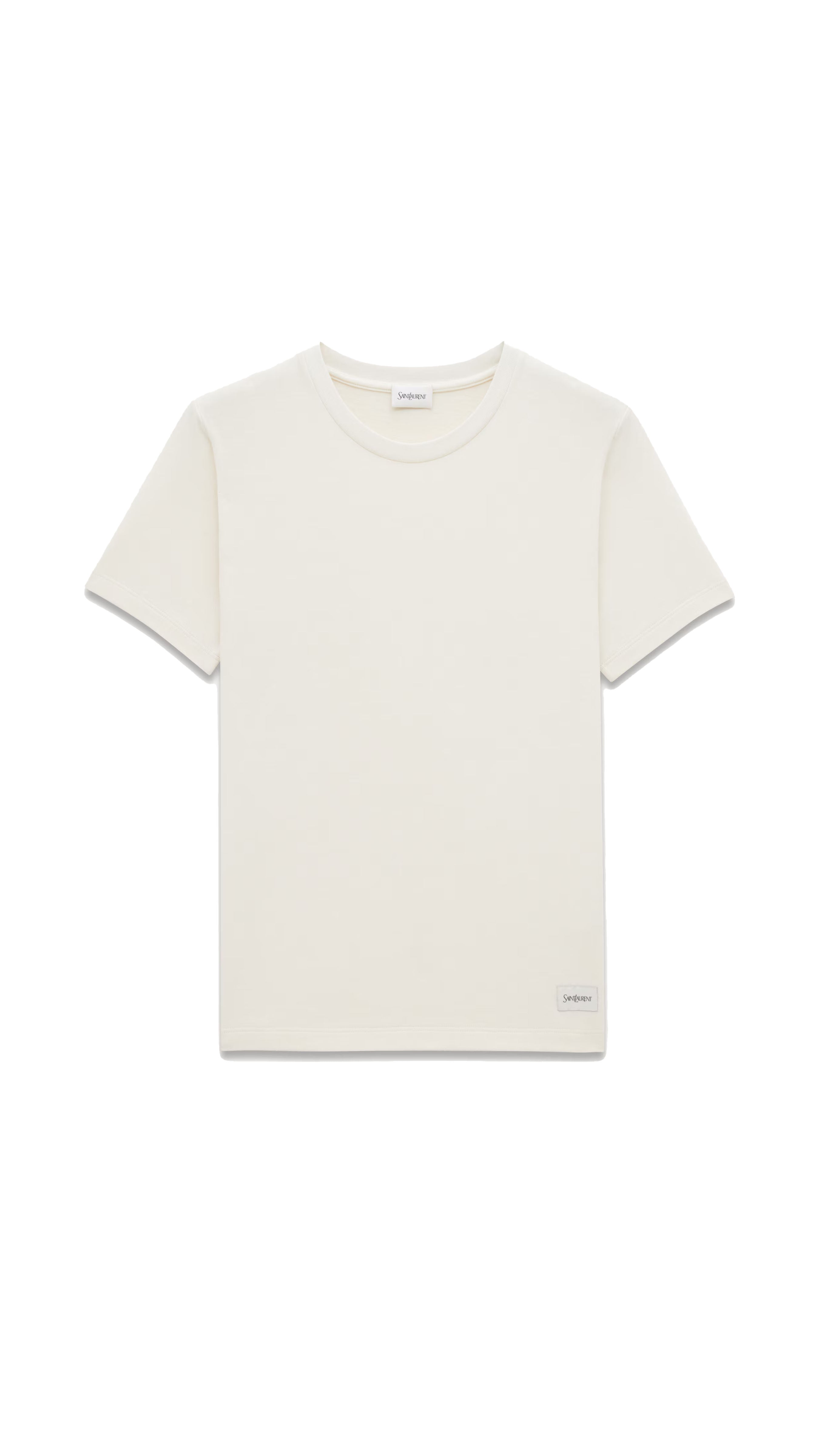 Cotton Modal Jersey Logo T-Shirt - White