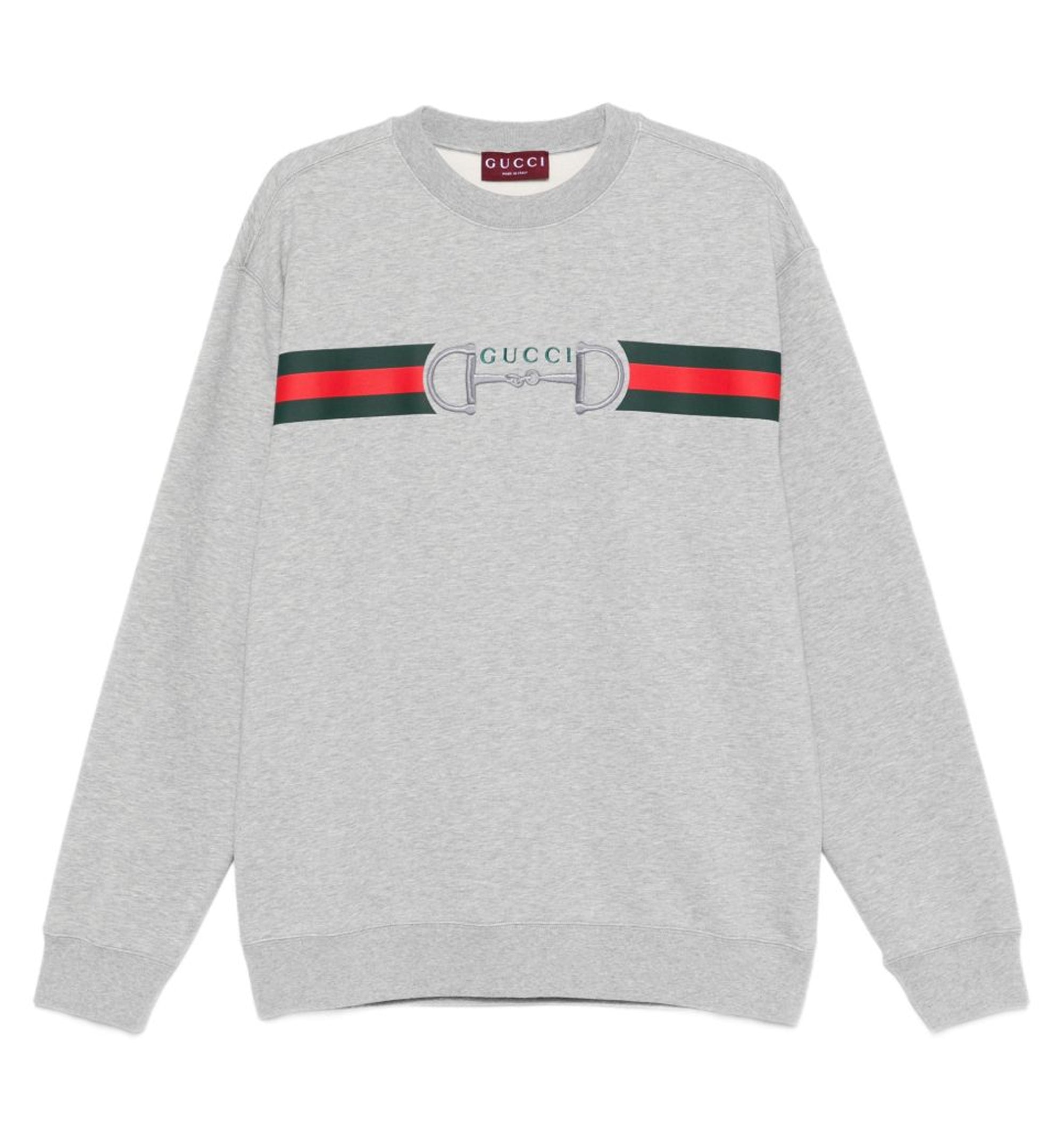 Cotton Jersey Sweatshirt With Print