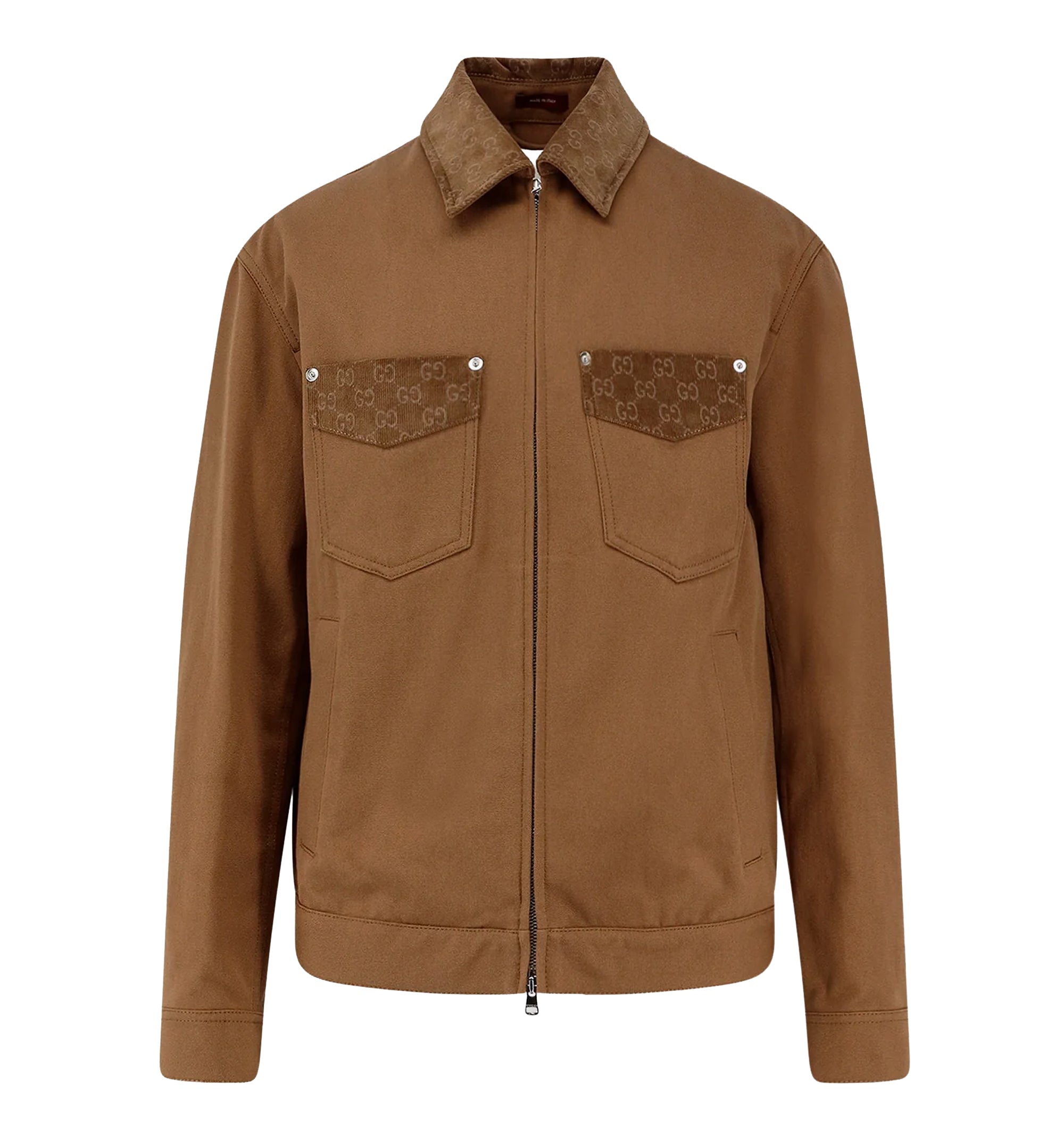 Cotton Jacket With GG Details
