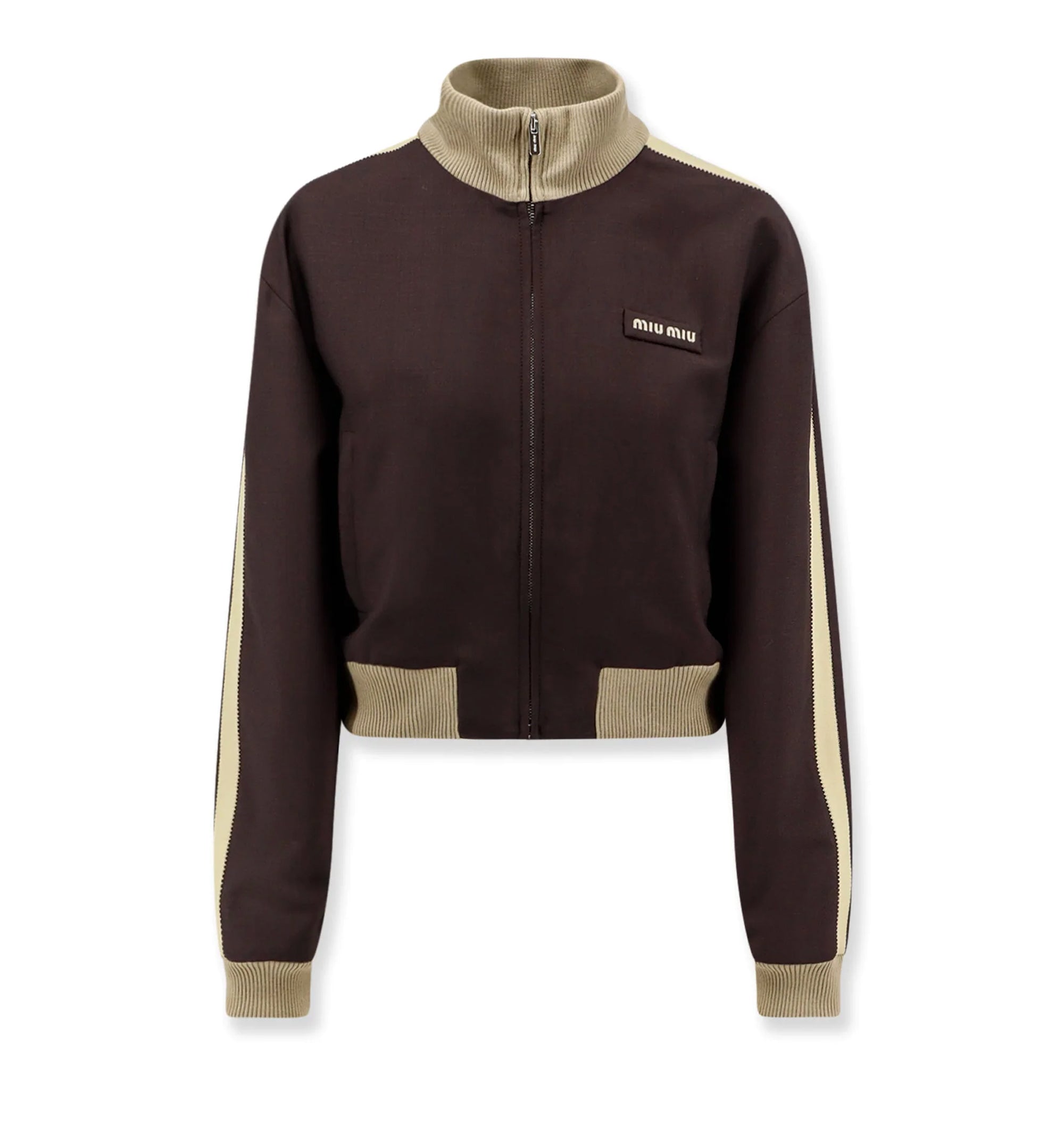Kid mohair blouson jacket