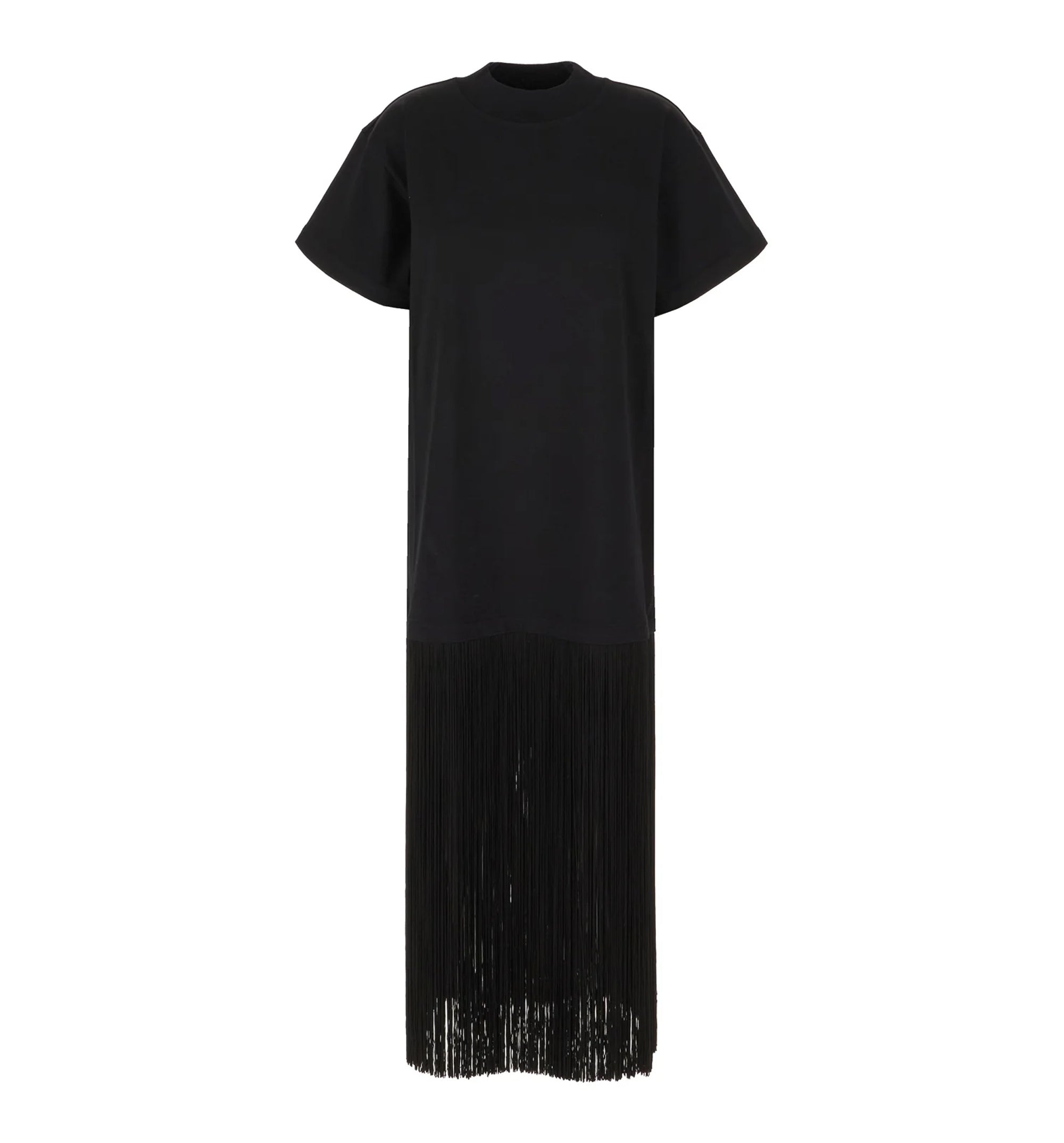 Fringed Cotton T-Shirt