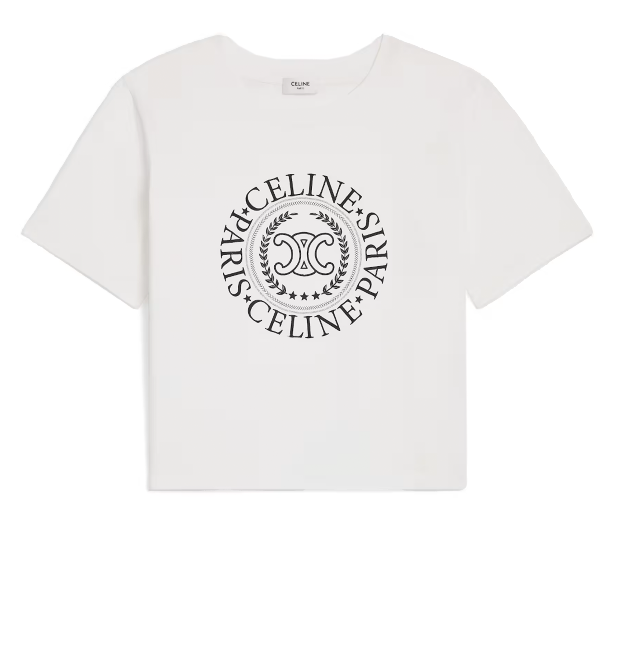 Celine Loose Fit T-shirt - White/Black