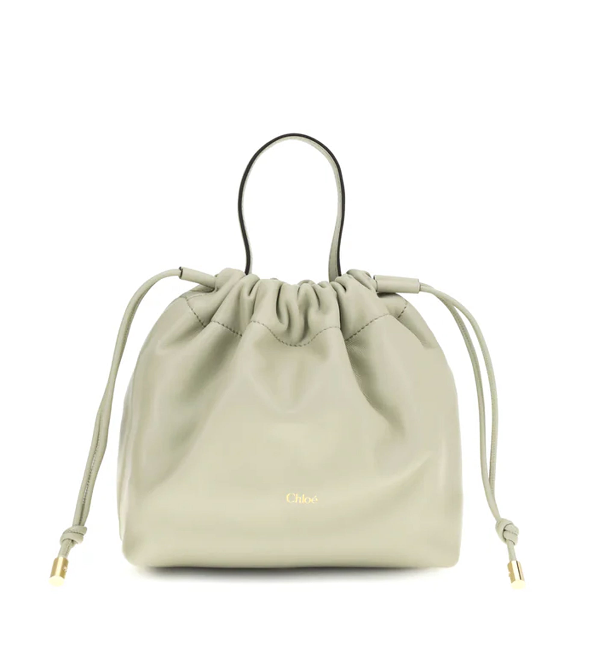 Small Chloé Icons Shoulder Bag With Chain In Soft Leather