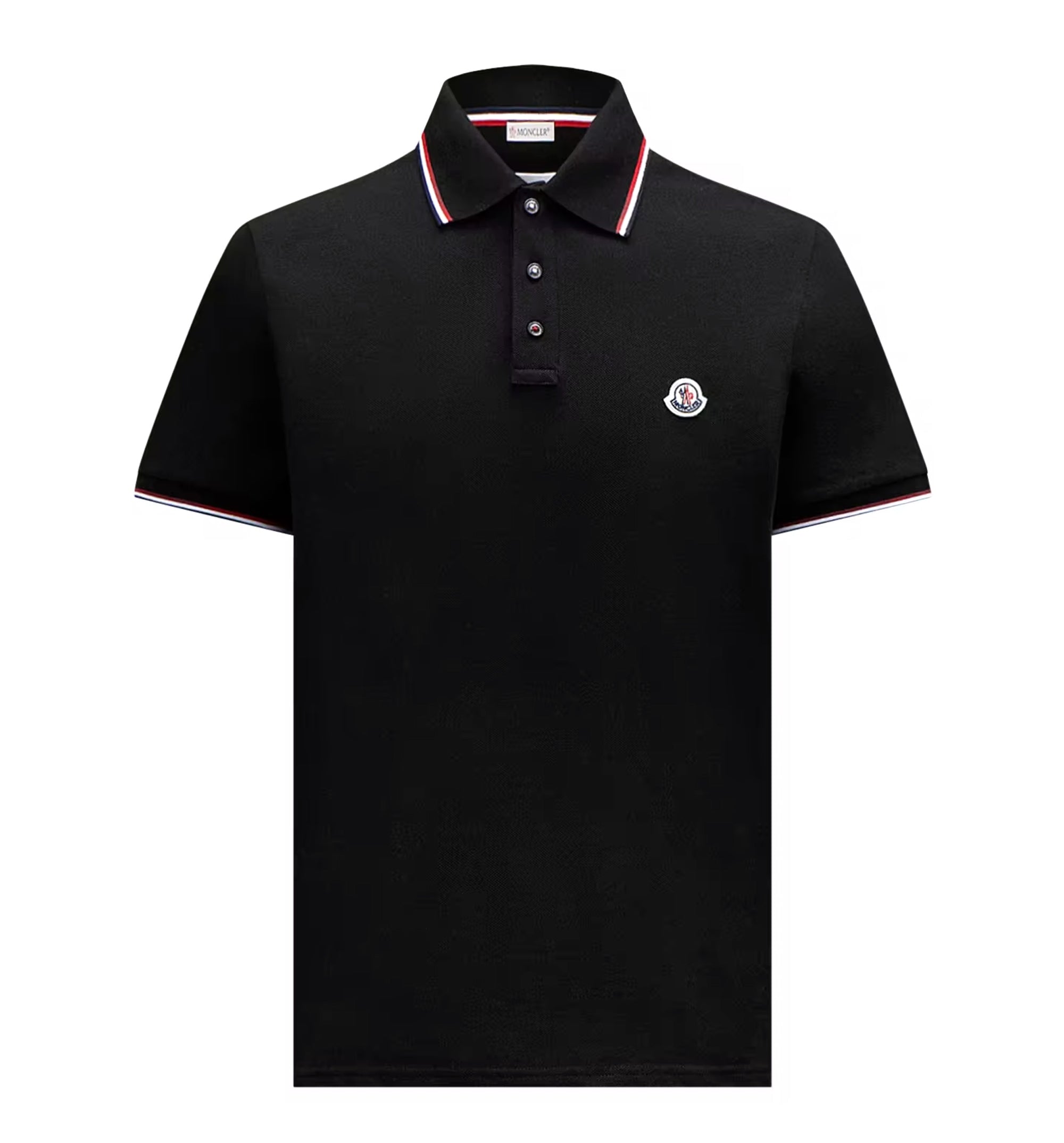 Tricolor-Trimmed Cotton Piquet Polo Shirt