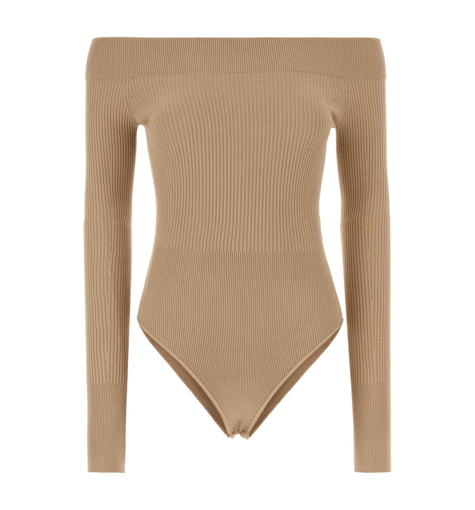 Off-Shoulder Bodysuit In Viscose Blend