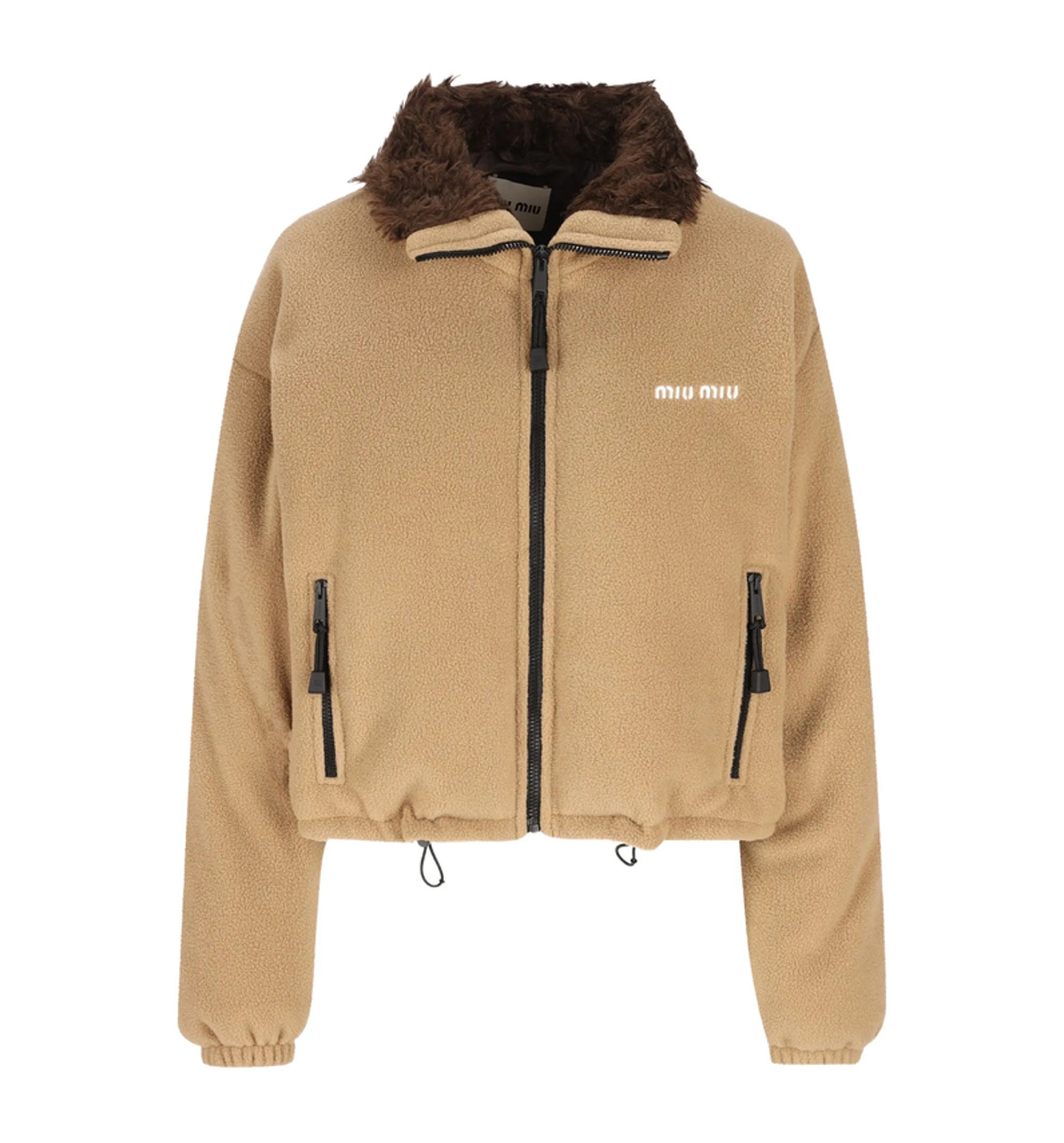 Fleece down jacket