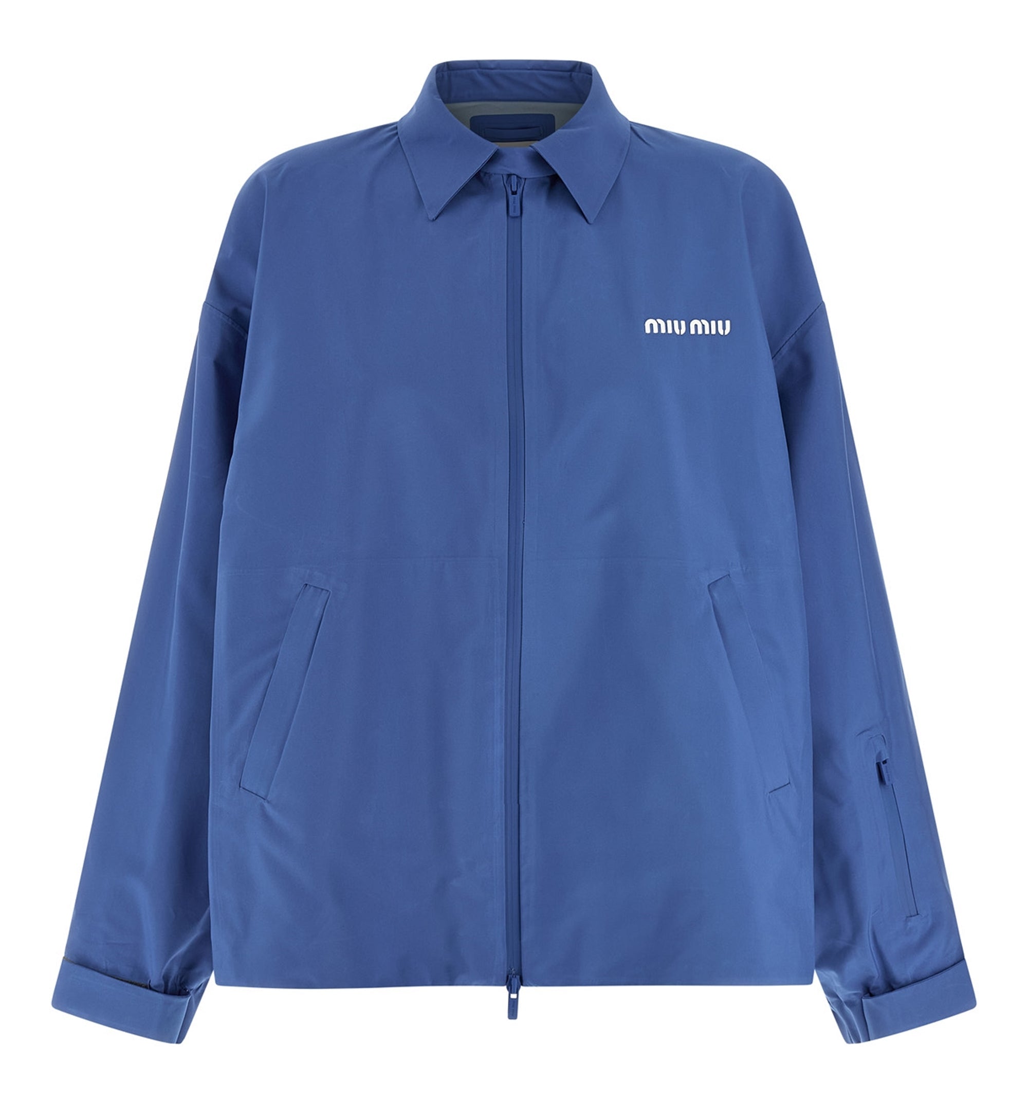 Technical jersey blouson jacket