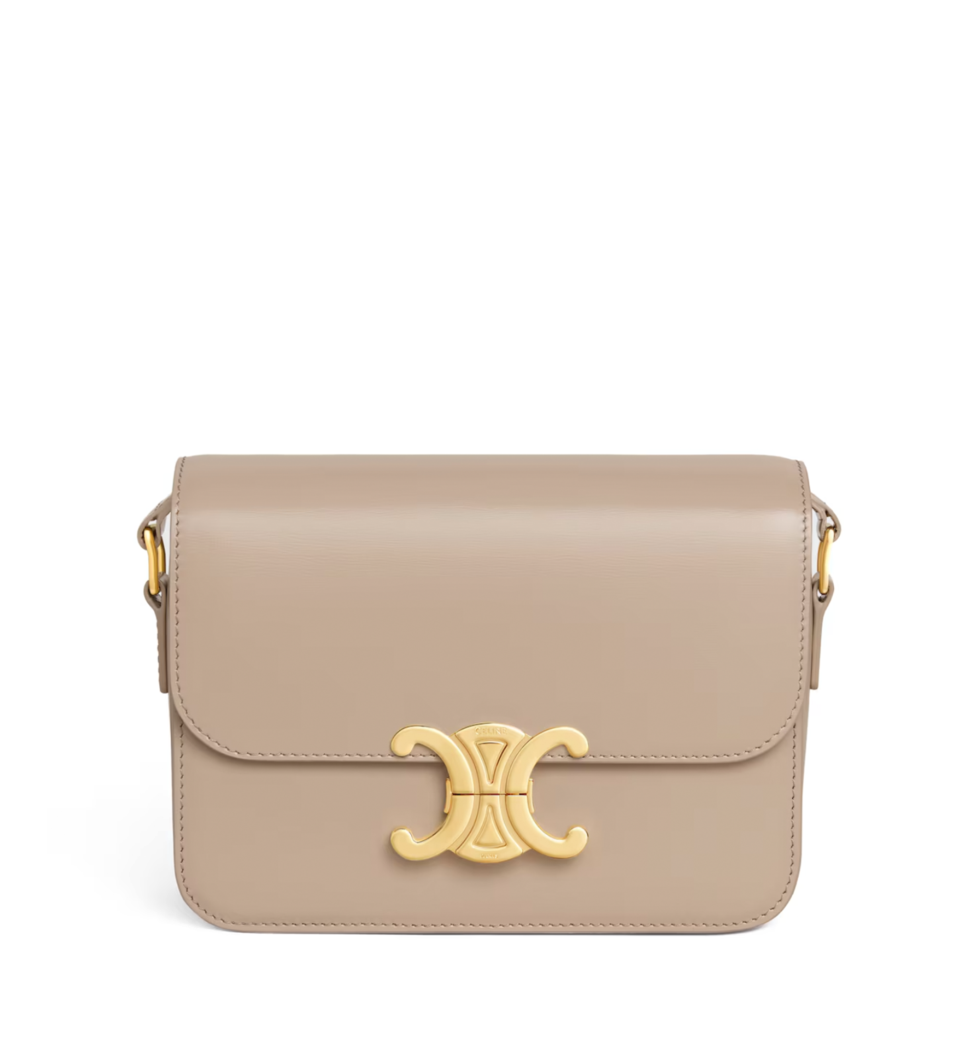 Teen Triomphe Bag In Shiny Calfskin