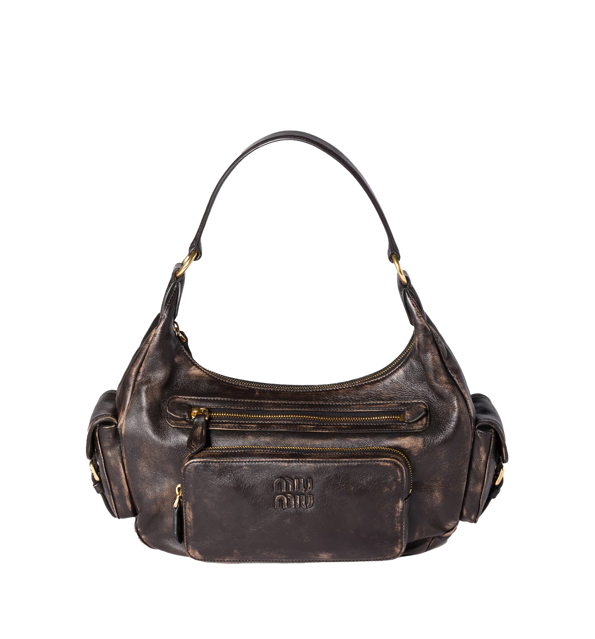 Pocket nappa leather bag