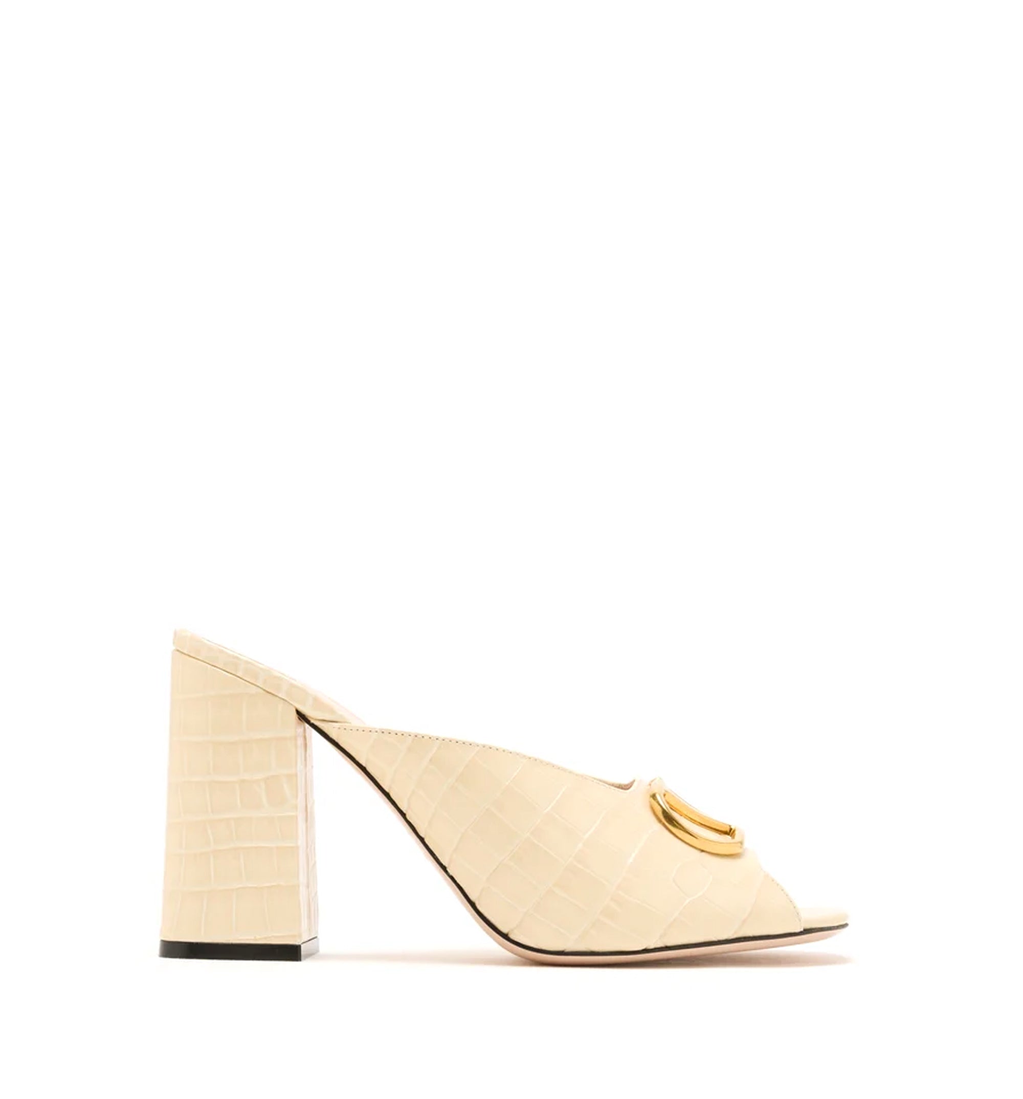 VLogo Signature Leather Mules