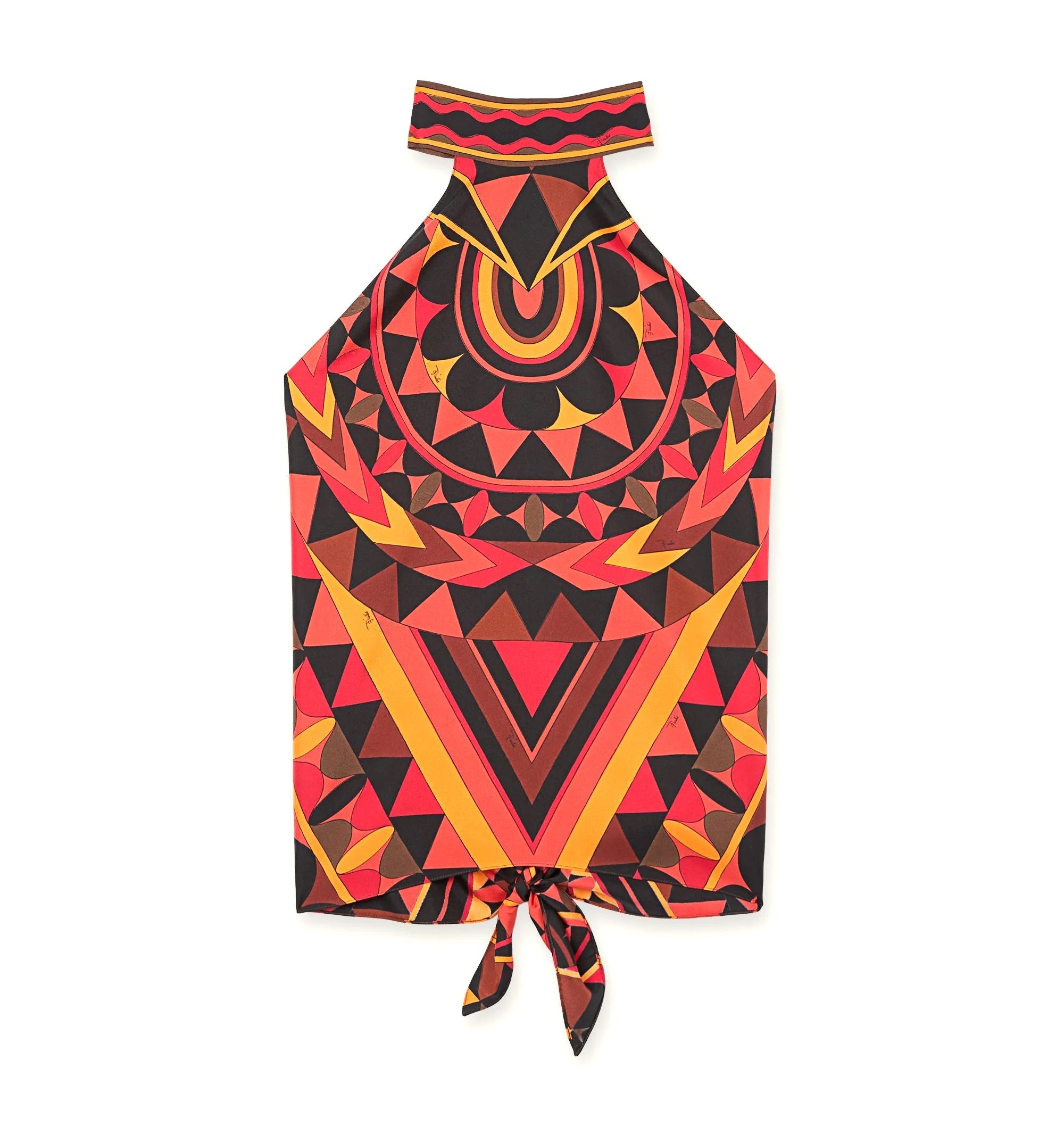 Manuba Print Silk Top
