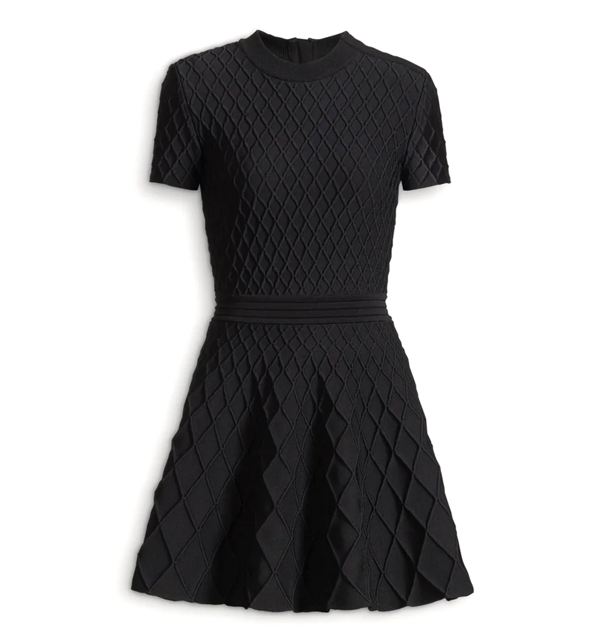 Flared knit dress