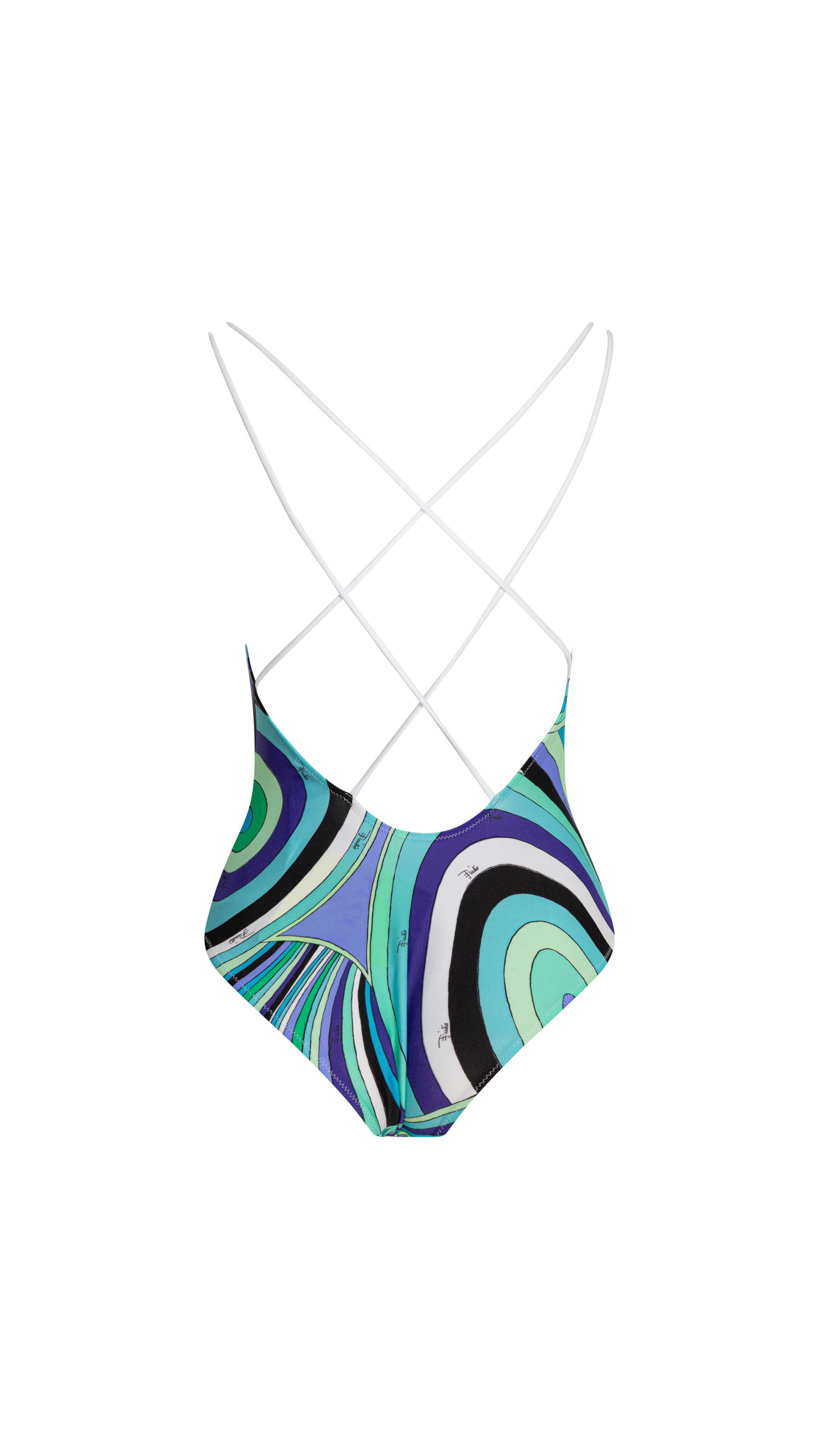 Iride Print Swimsuit - Turquoise Mix