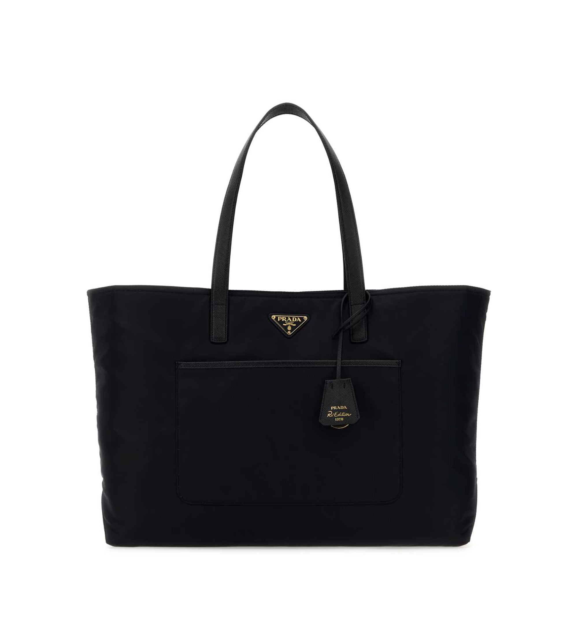 Re-Edition 1978 Large Re-Nylon And Saffiano Leather Tote Bag