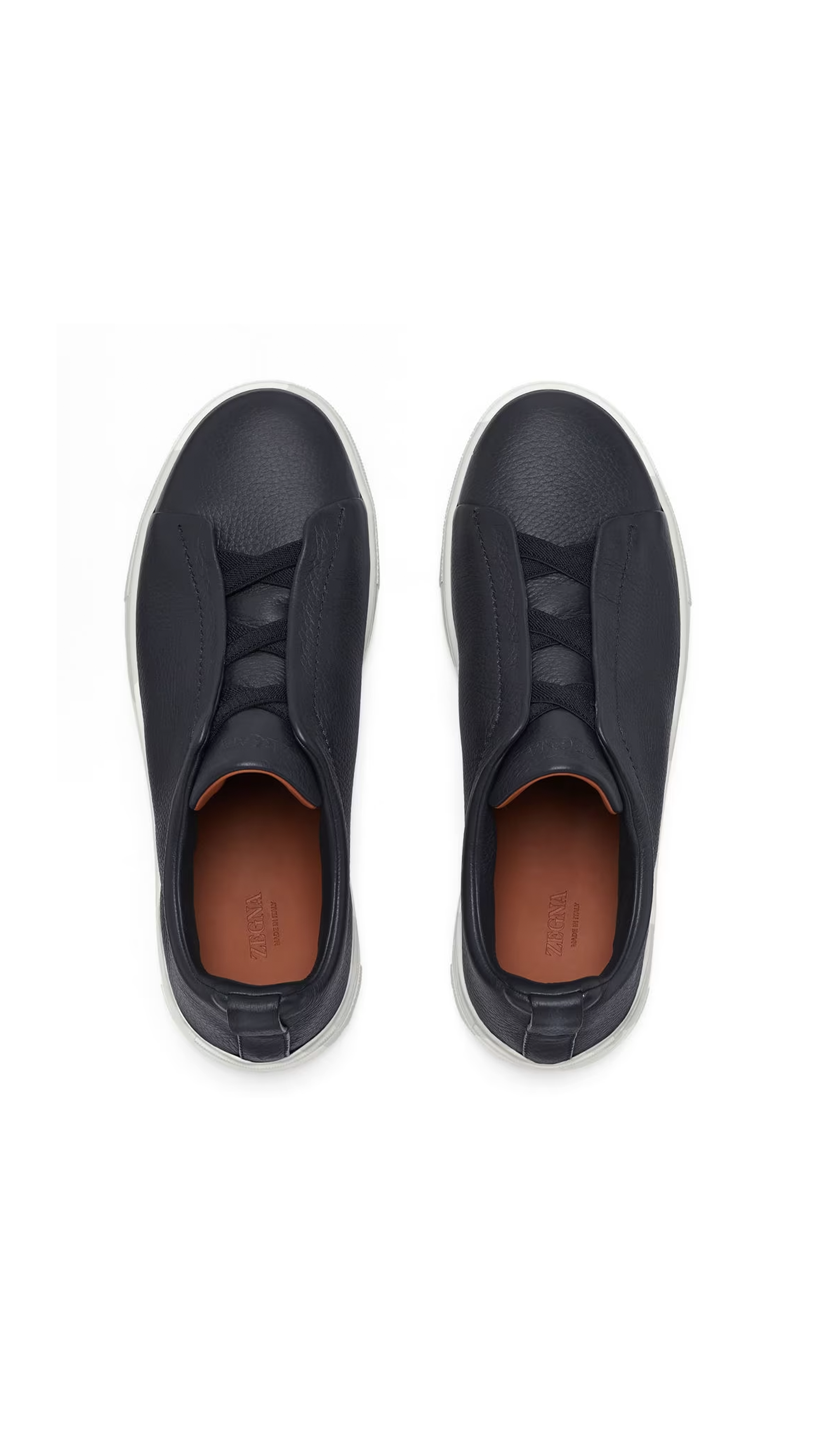 Deerskin Triple Stitch™ Low Top Sneakers - Navy