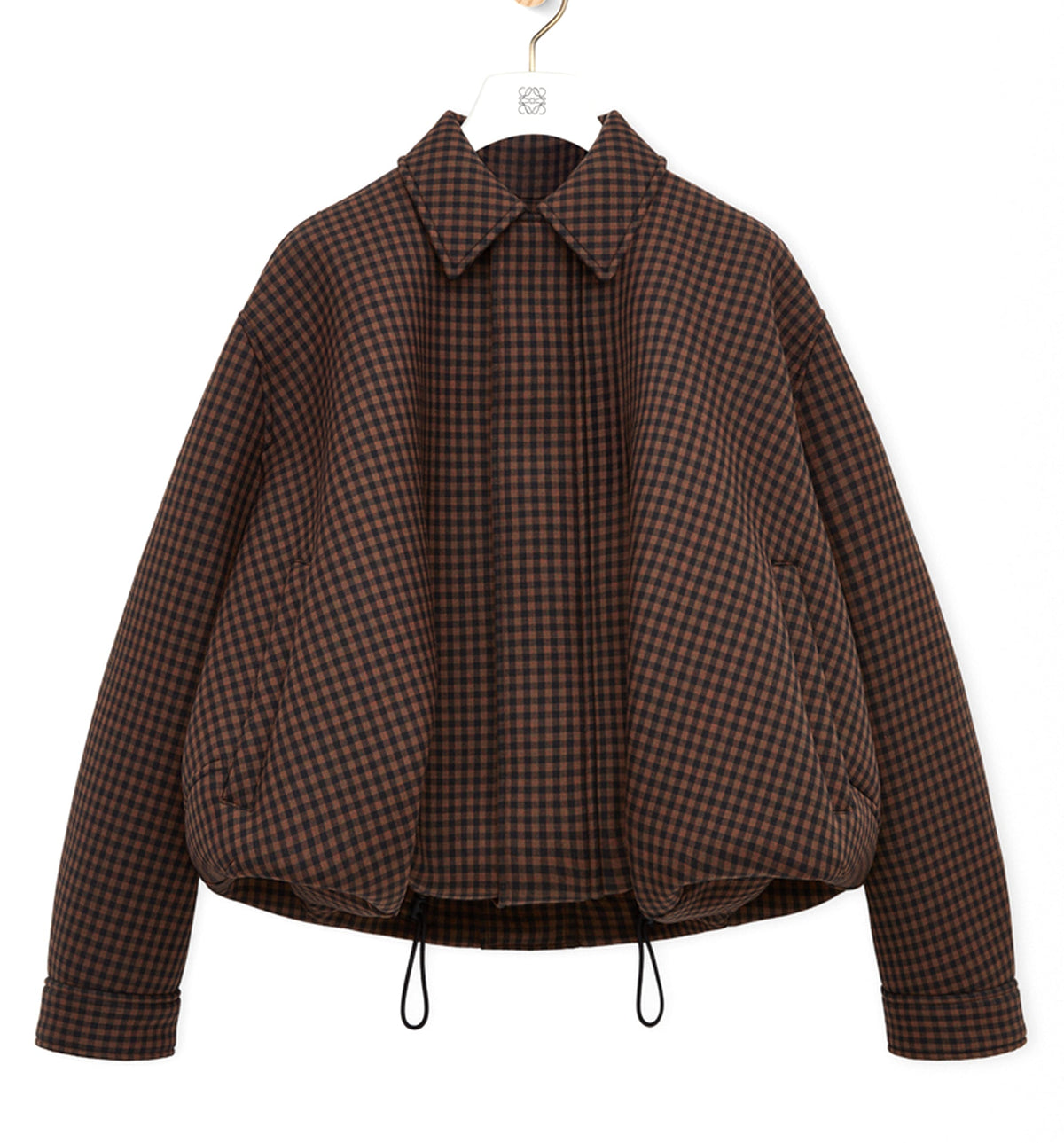 Drawstring jacket in wool