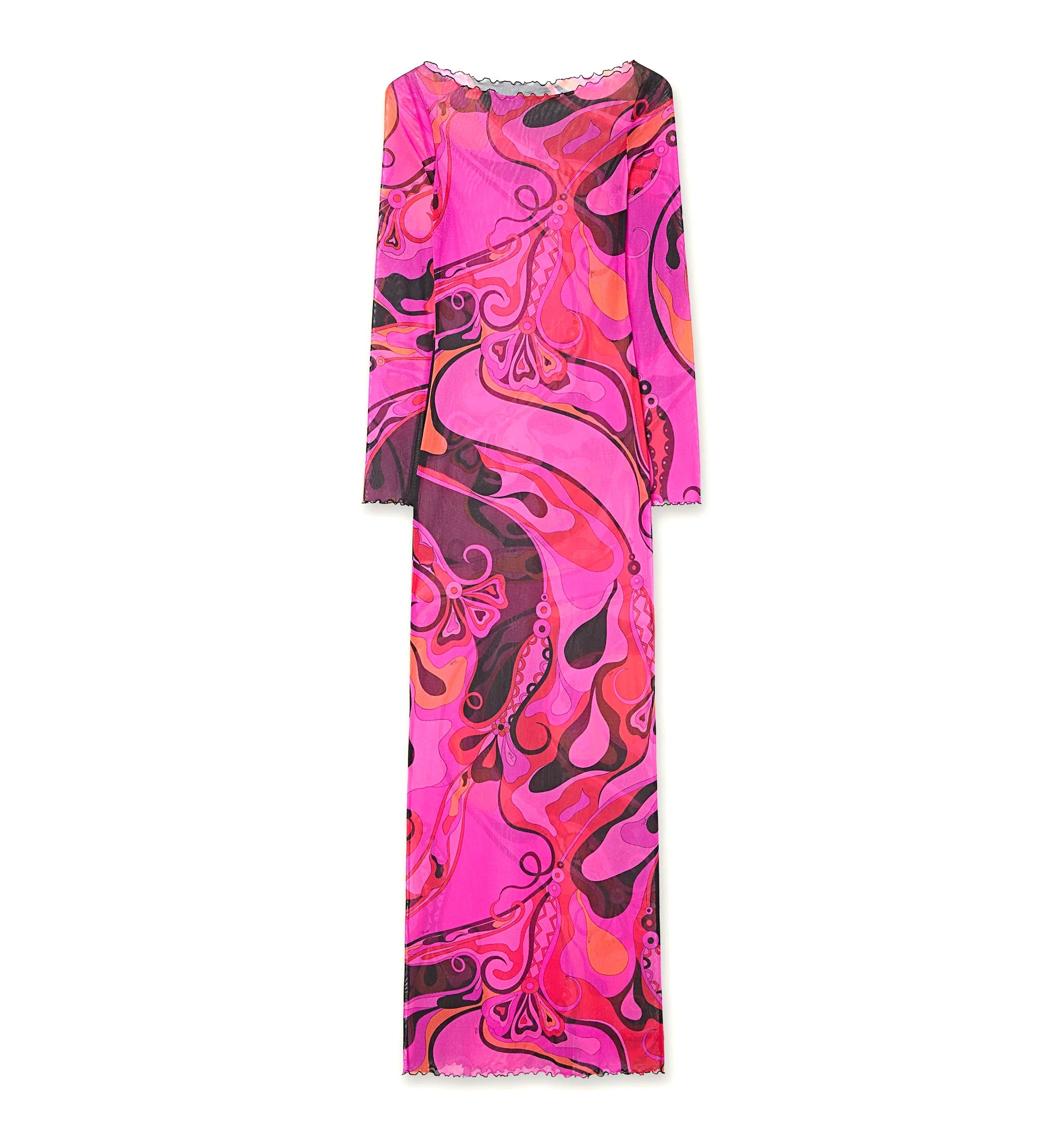 Orchidee Print Tulle Dress