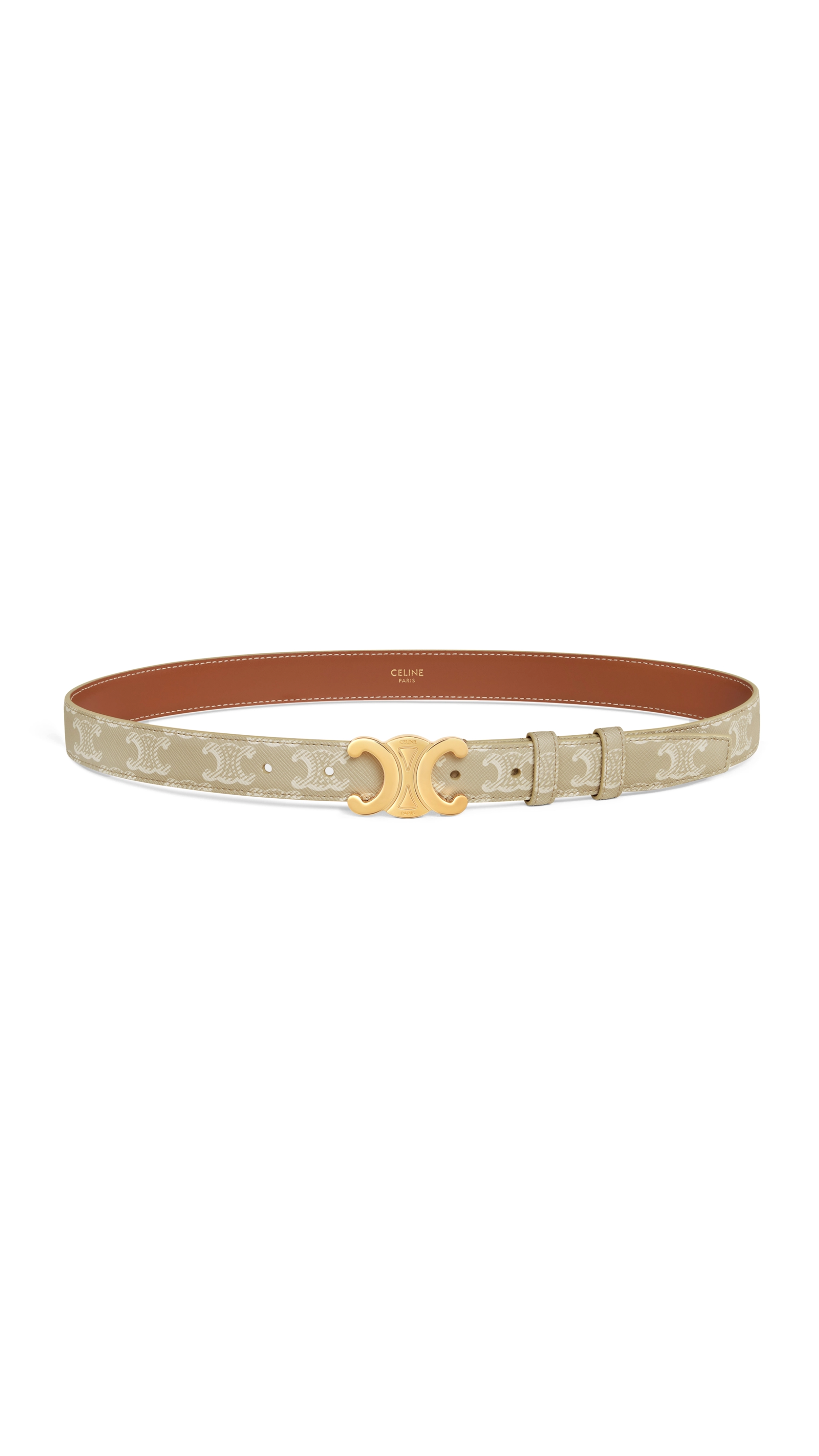 Medium Belt in Triomphe Canvas - Grege