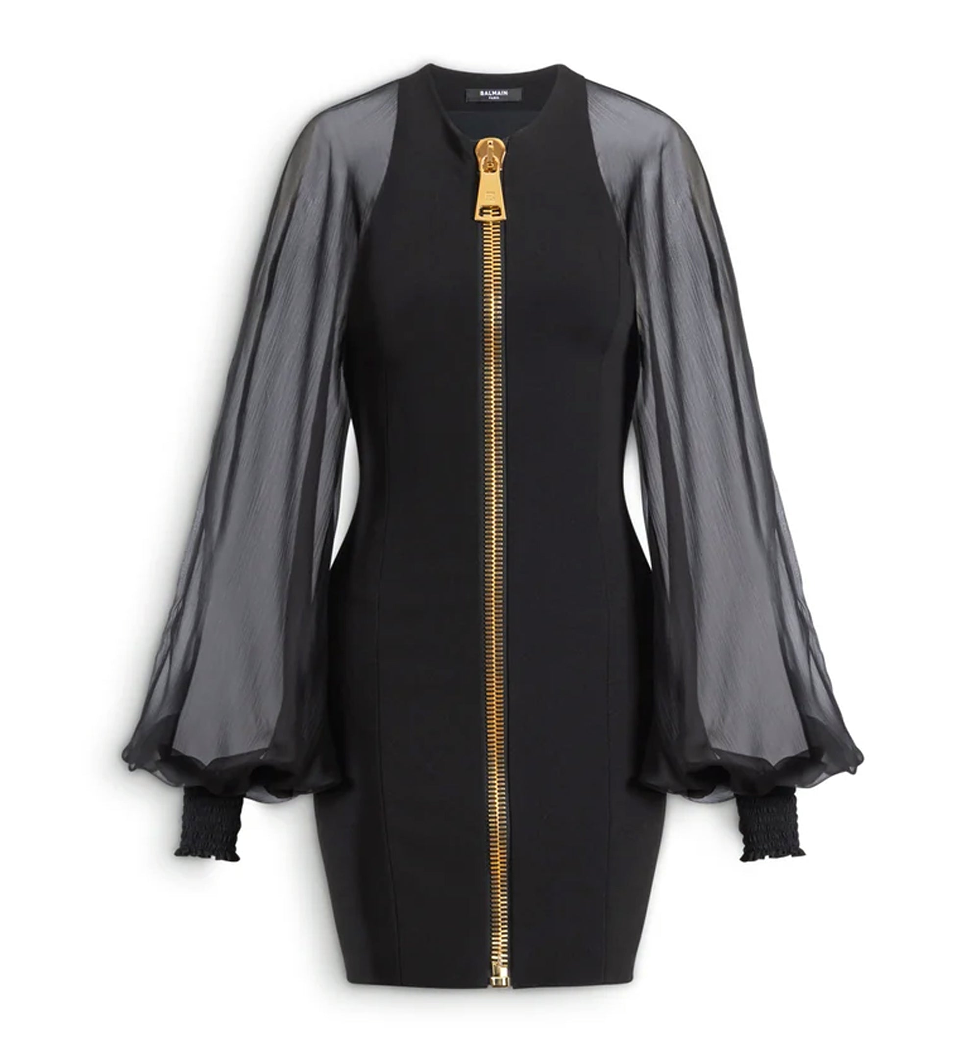 Short jersey and muslin dress