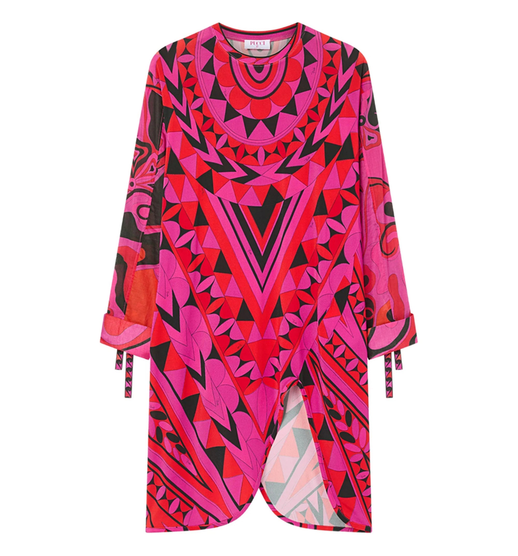 Manuba Print Long-Sleeved Dress