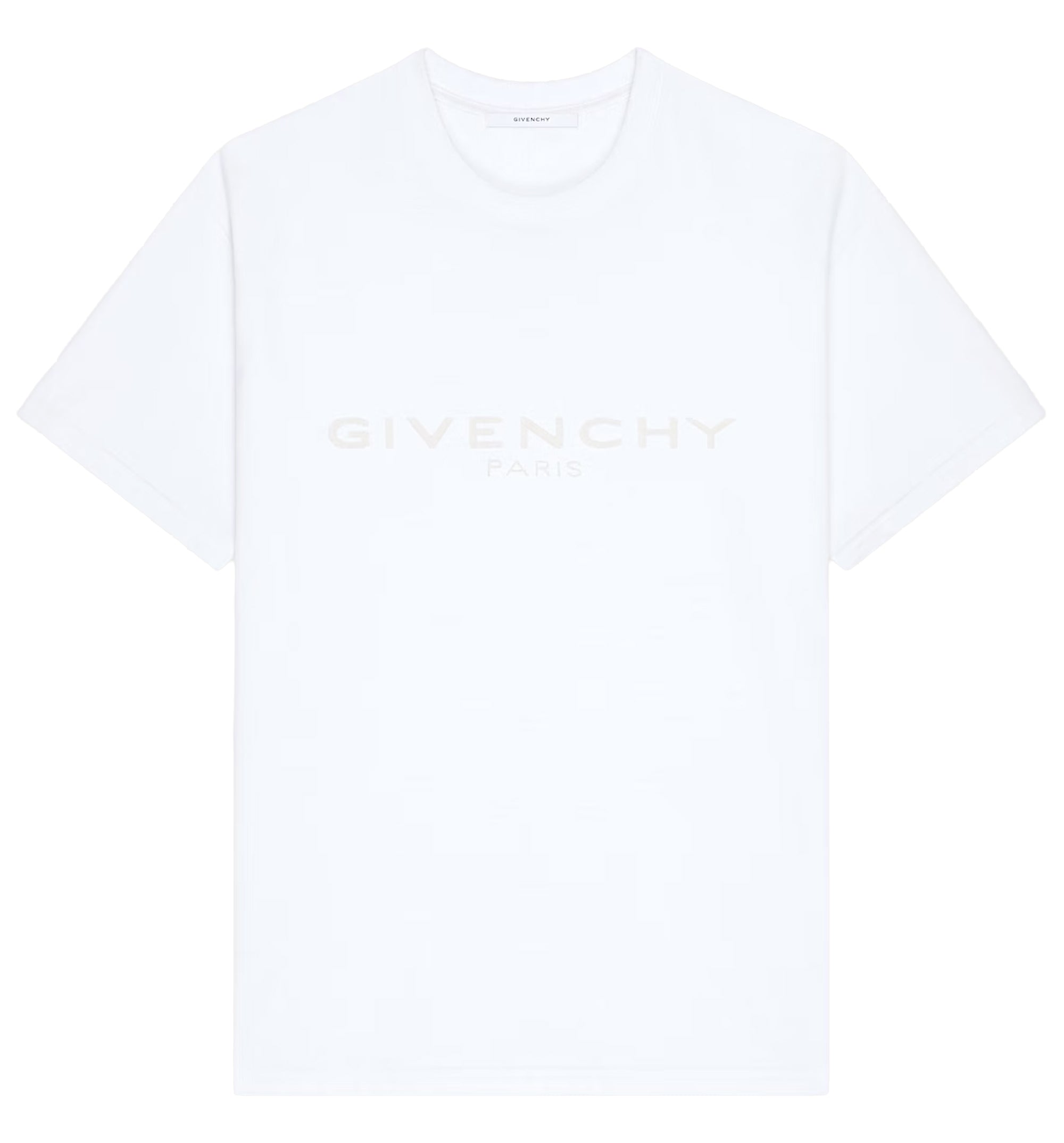 T-Shirt In Cotton And Silk With Givenchy Paris Jacquard
