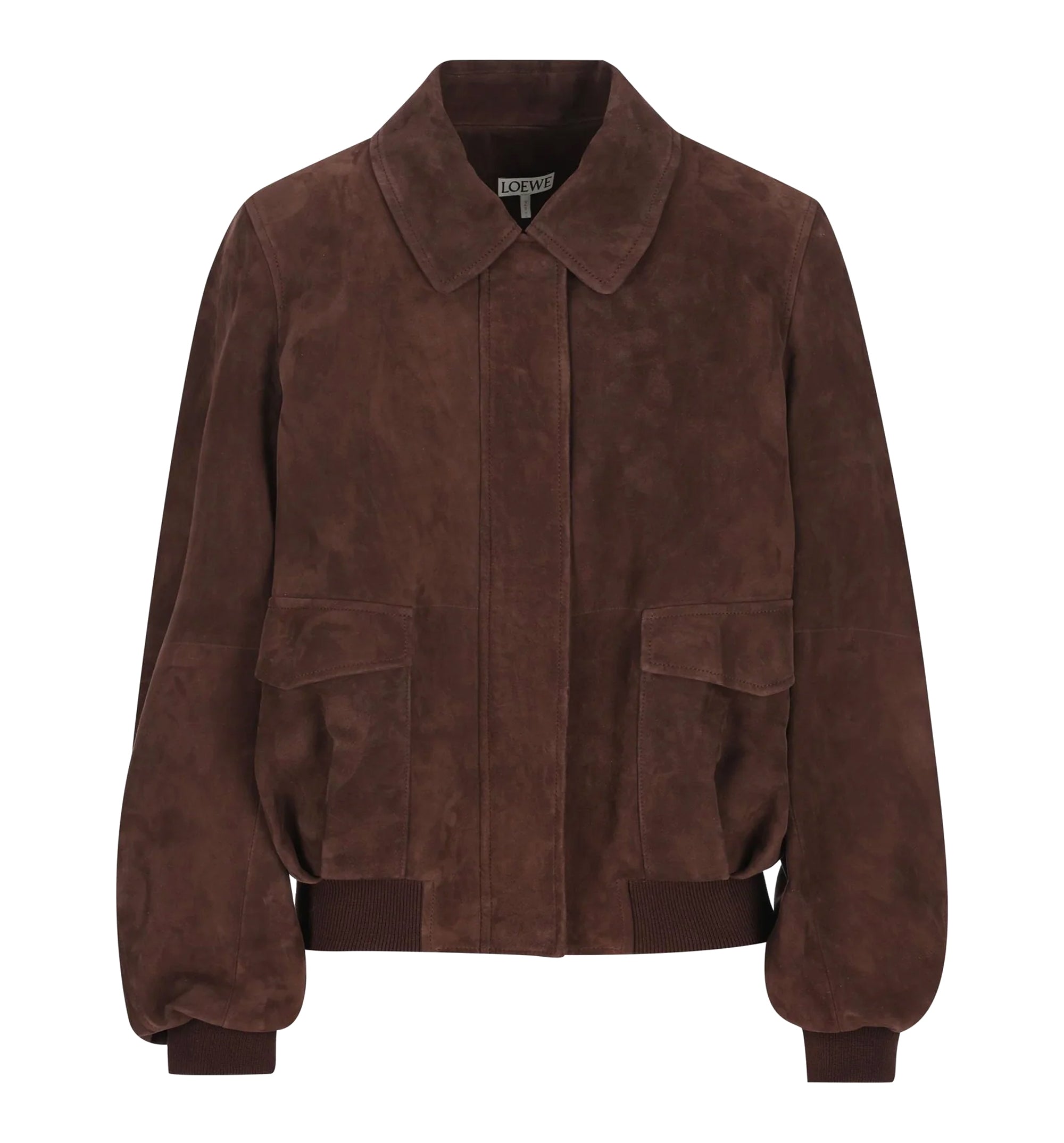 Bomber Jacket In Suede Sheepskin