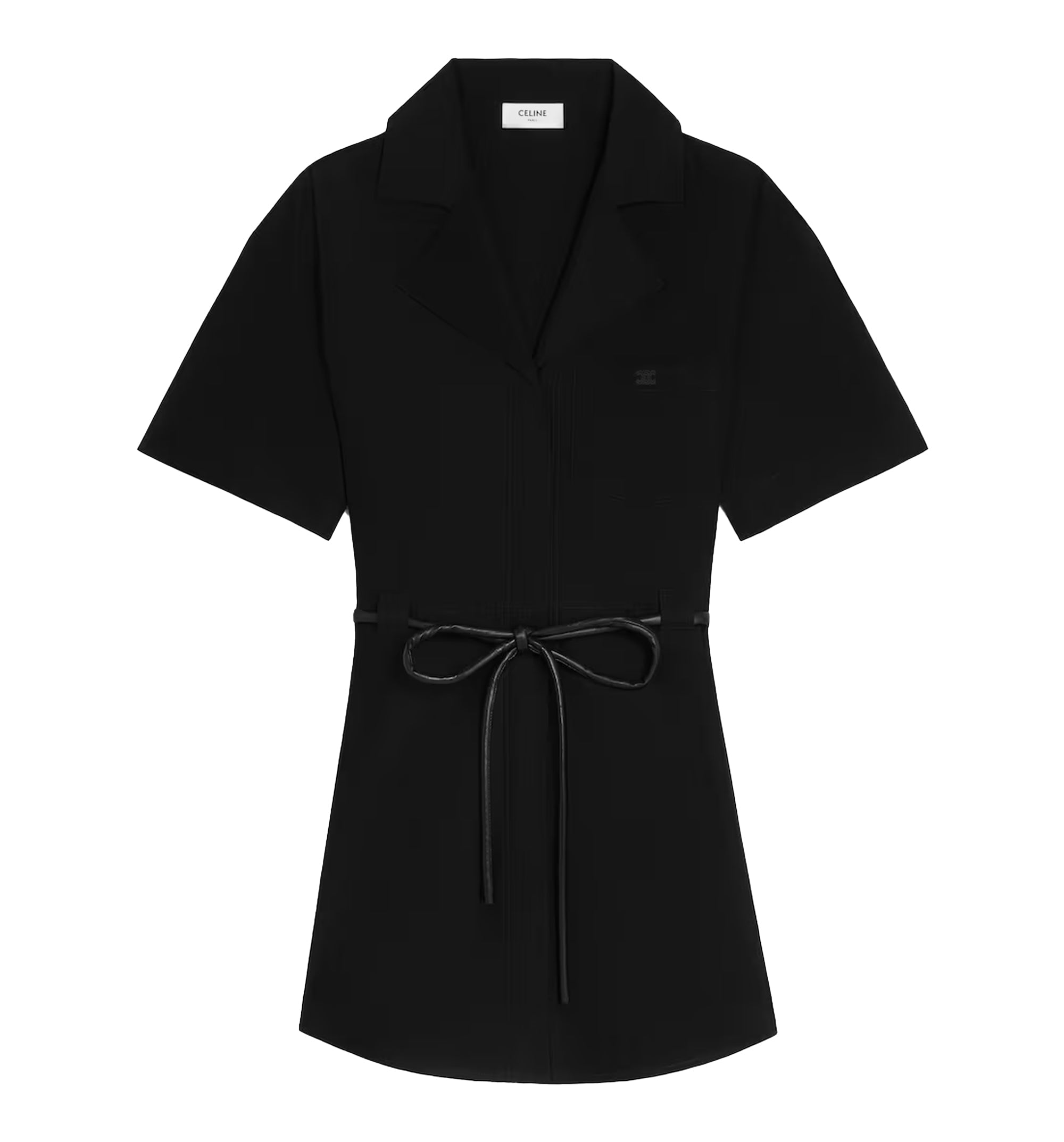Dress in Cotton and Silk Twill