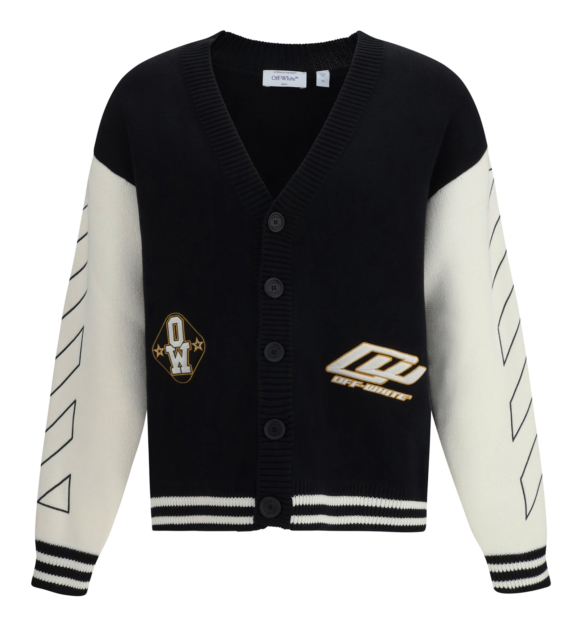 Star Logo Diagonal Varsity Cardigan