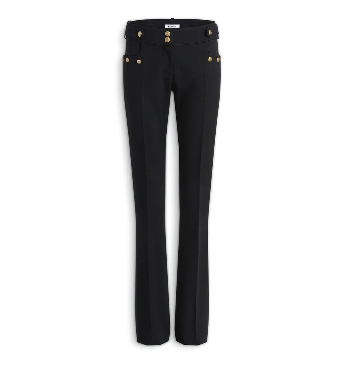 Pleated wool gabardine trousers