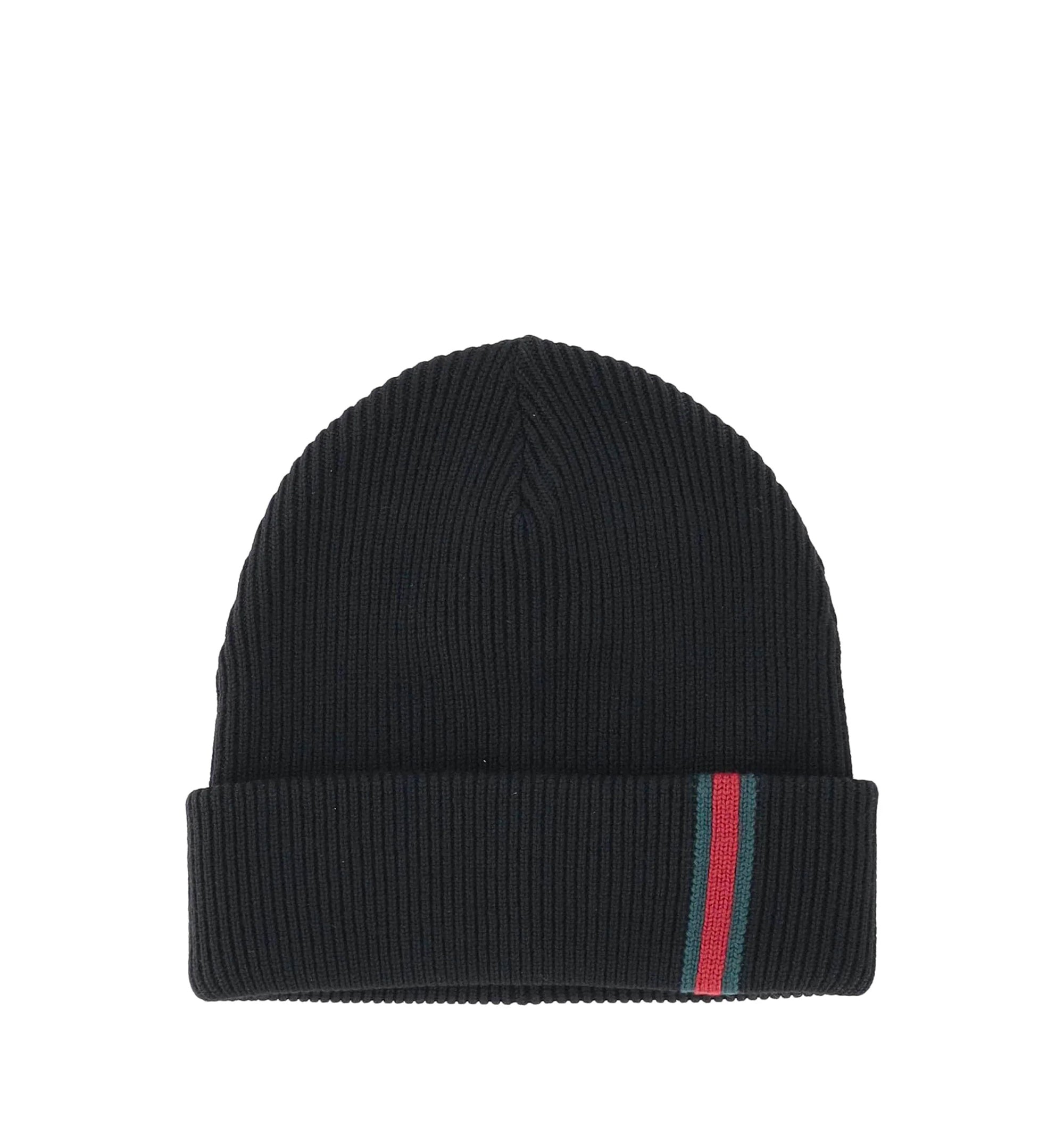 Wool beanie with Web details