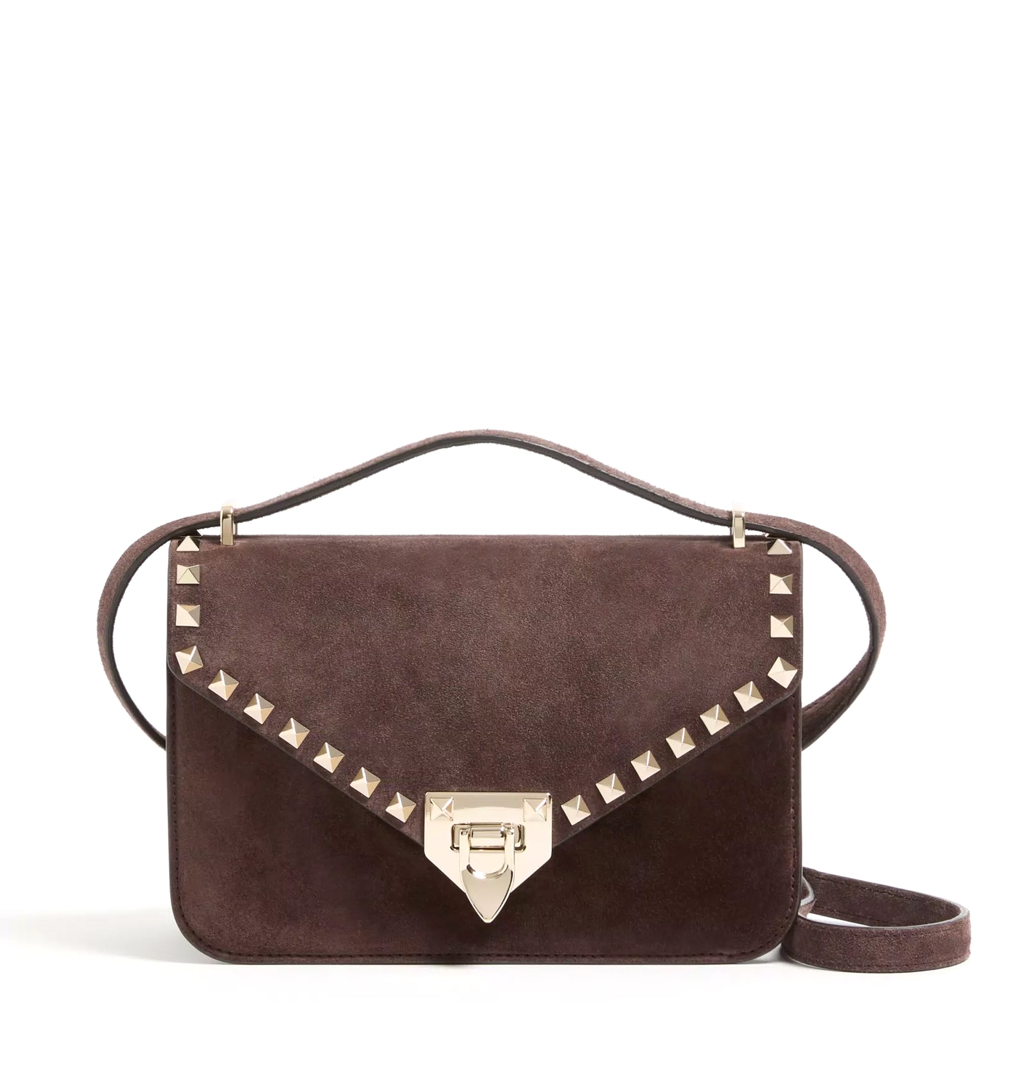 Rockstud Small Suede Crossbody Bag