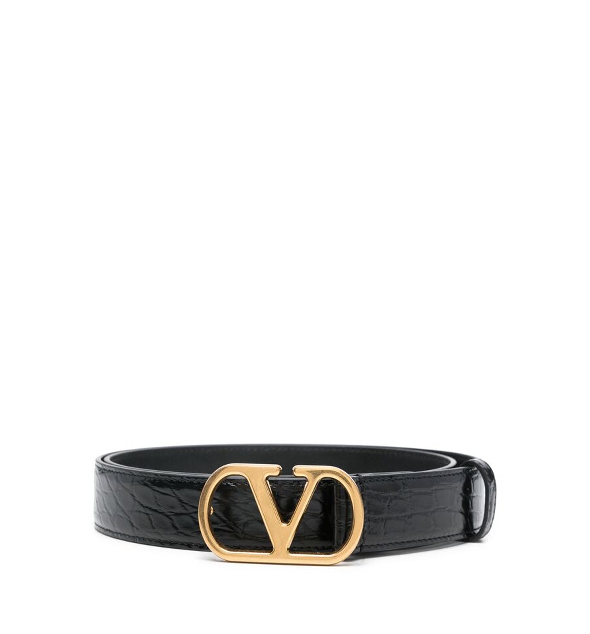 VLogo Signature Crocodile Belt