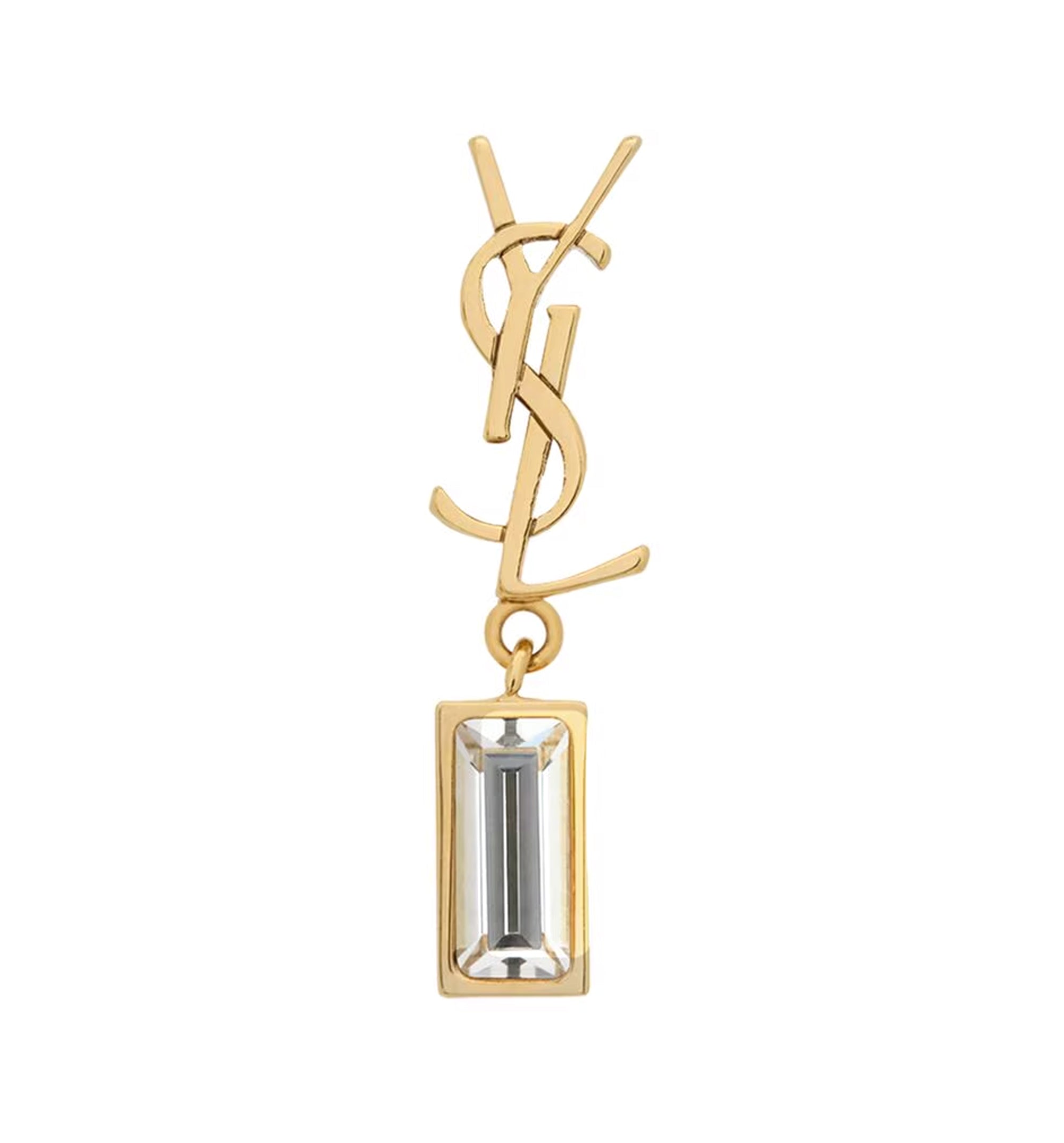 Cassandre Single Earring In Metal And Rhinestones