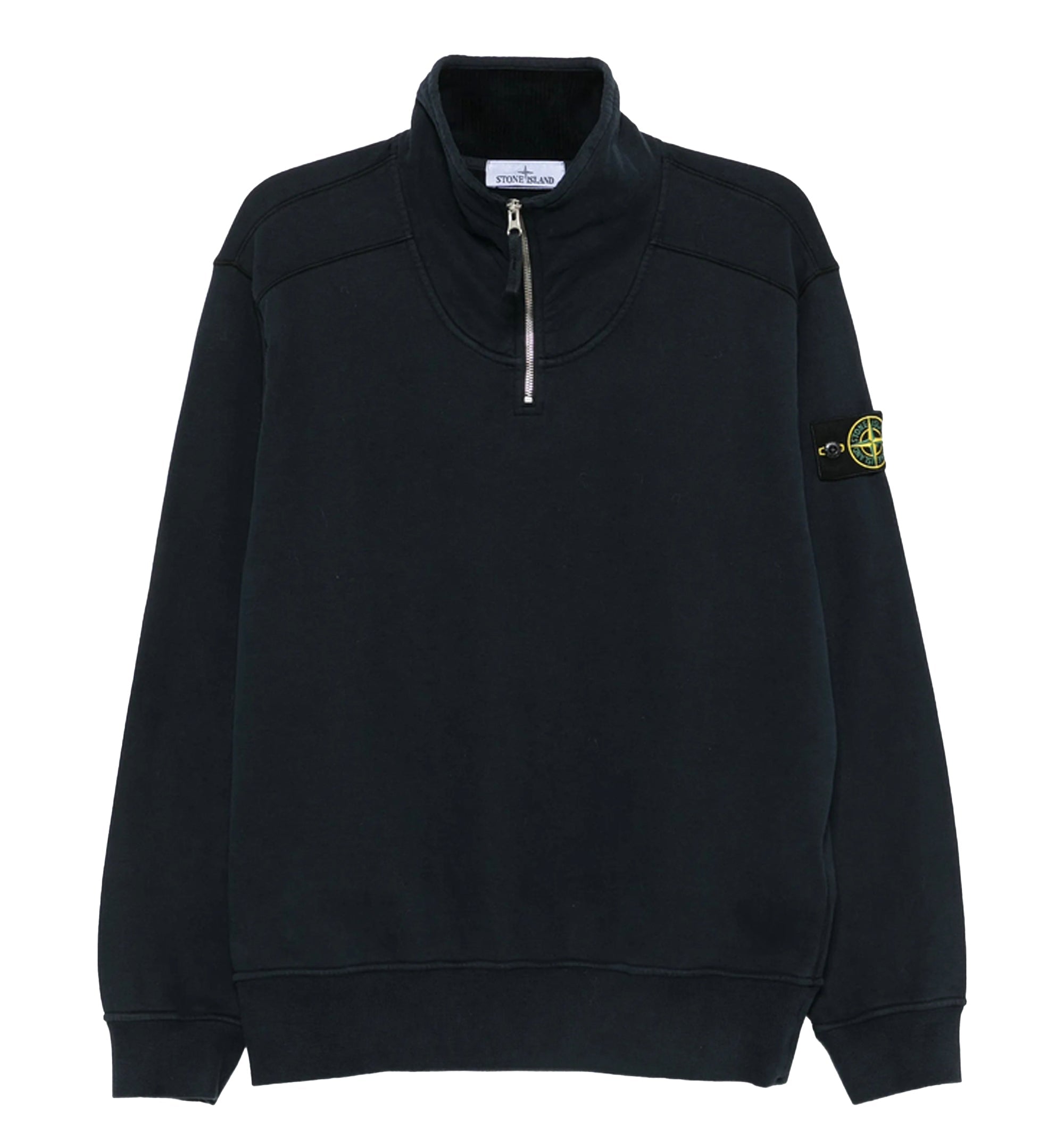 Quarter-zip Logo-patch Sweater