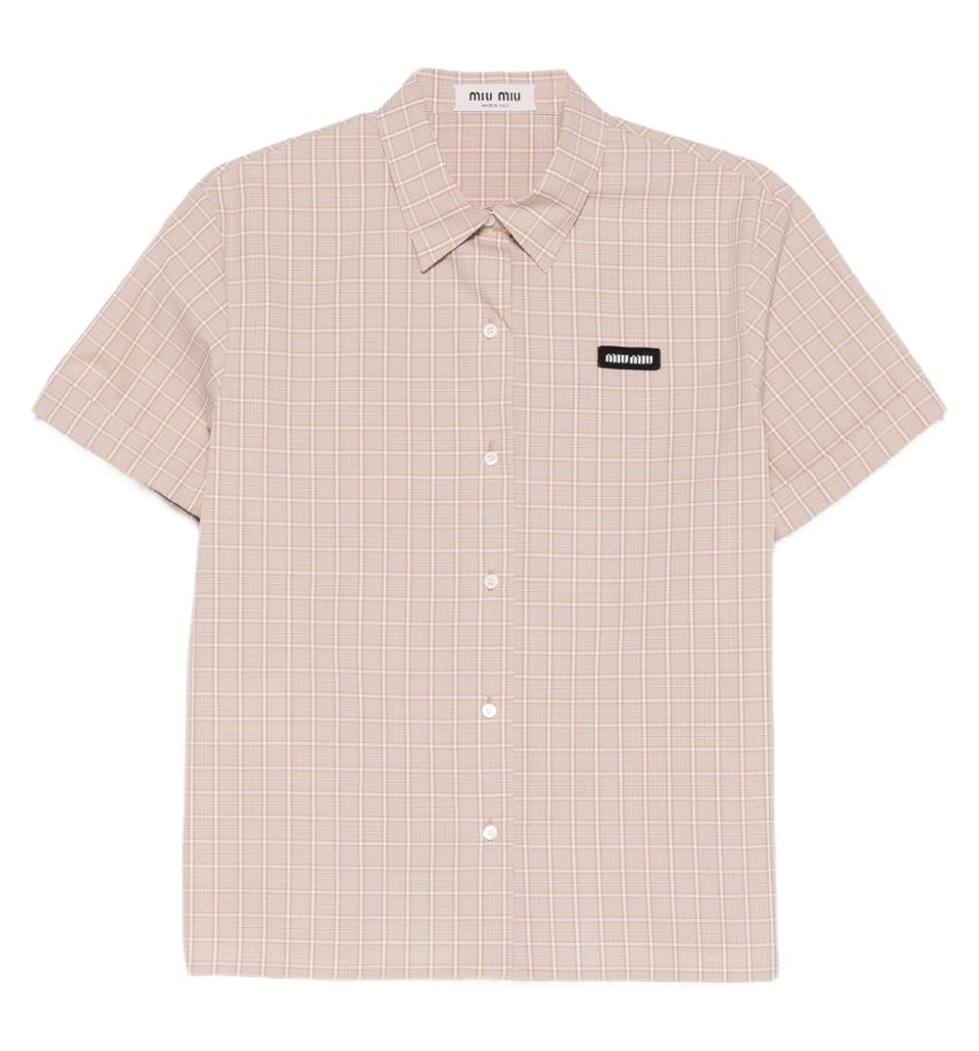 Checked Cotton Poplin Shirt