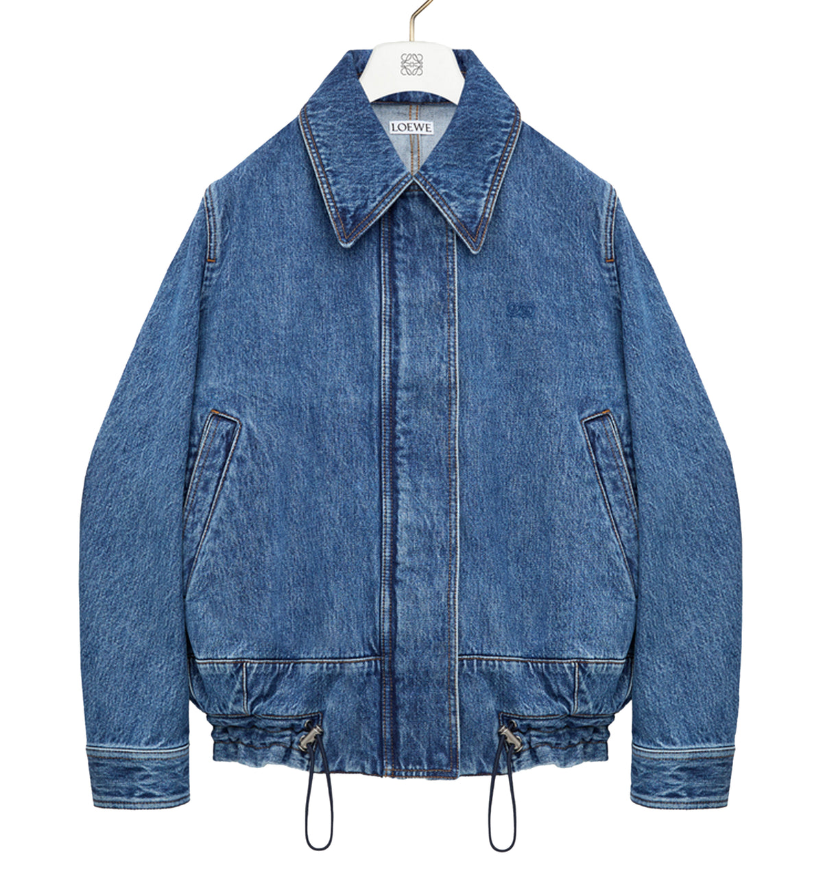 Drawstring Jacket in Denim