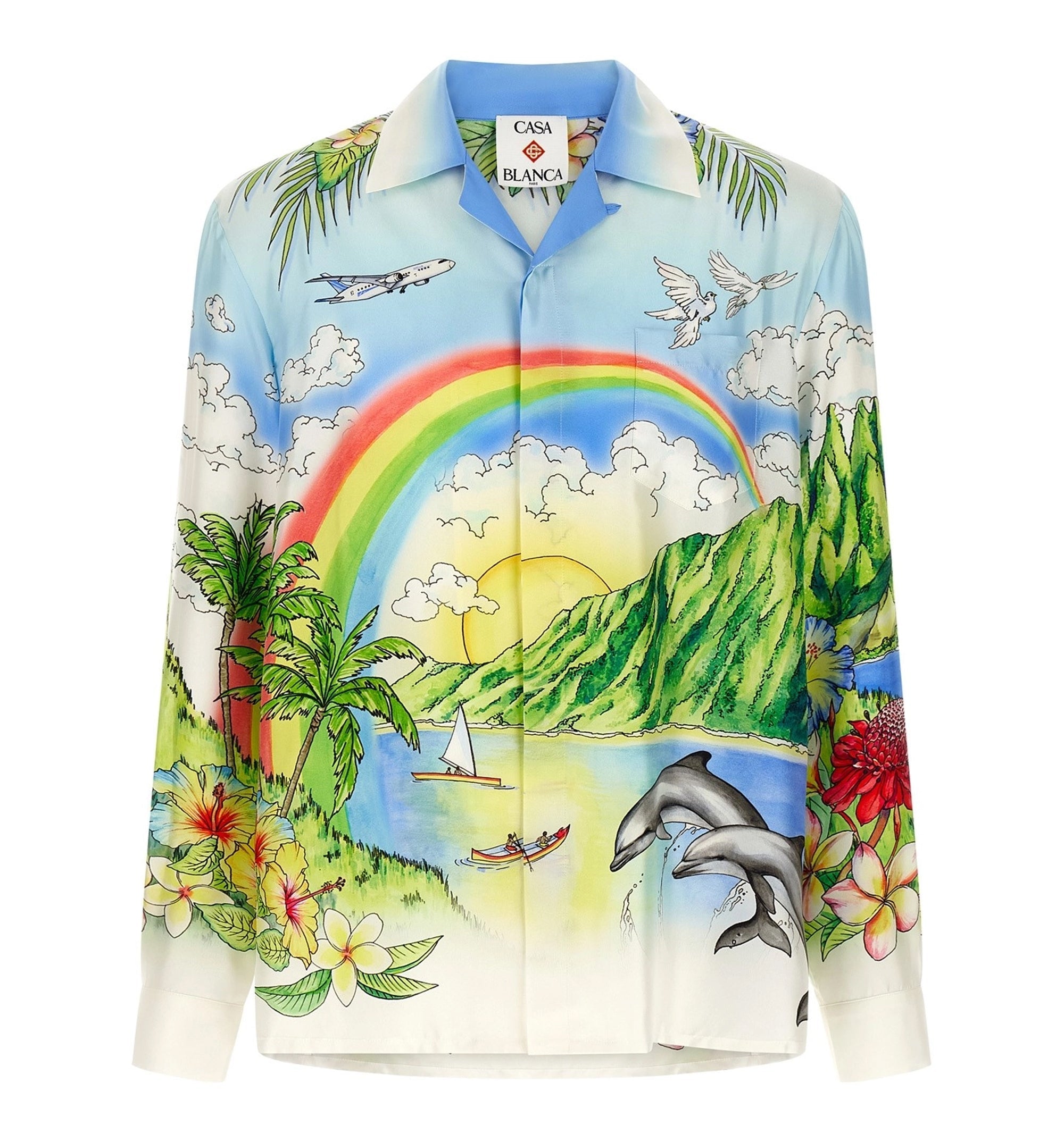 Aloha Long Sleeve Silk Shirt
