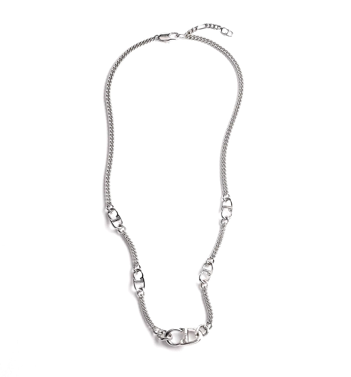CD Icon Thin Chain Link Necklace
