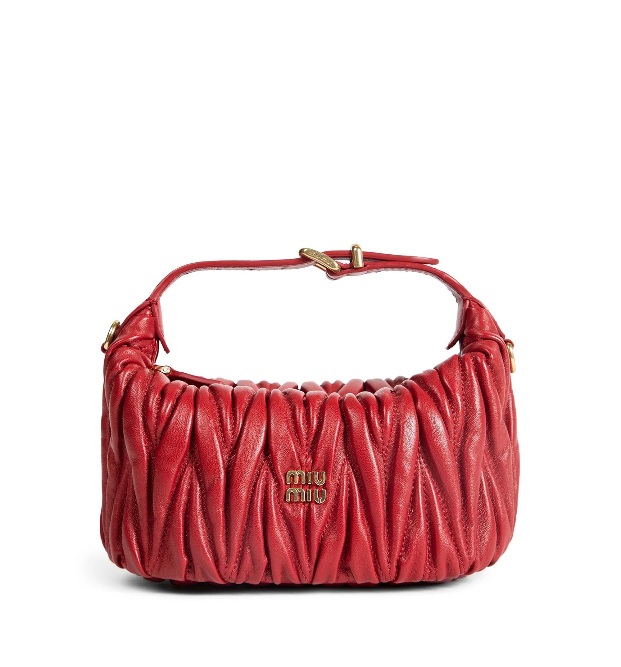 Matelassé Nappa Leather Pouch